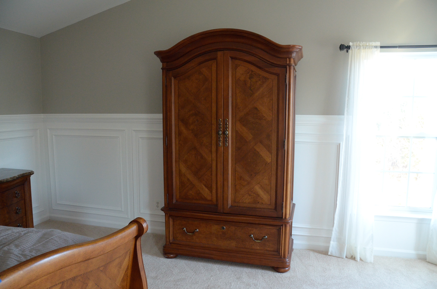 Contemporary Oak Armoire
