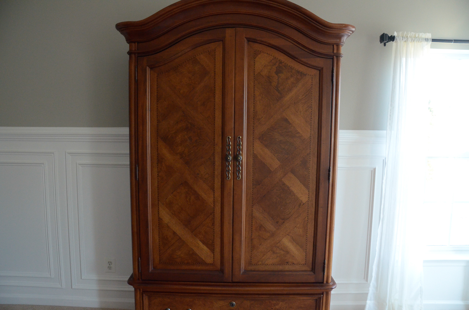 Contemporary Oak Armoire