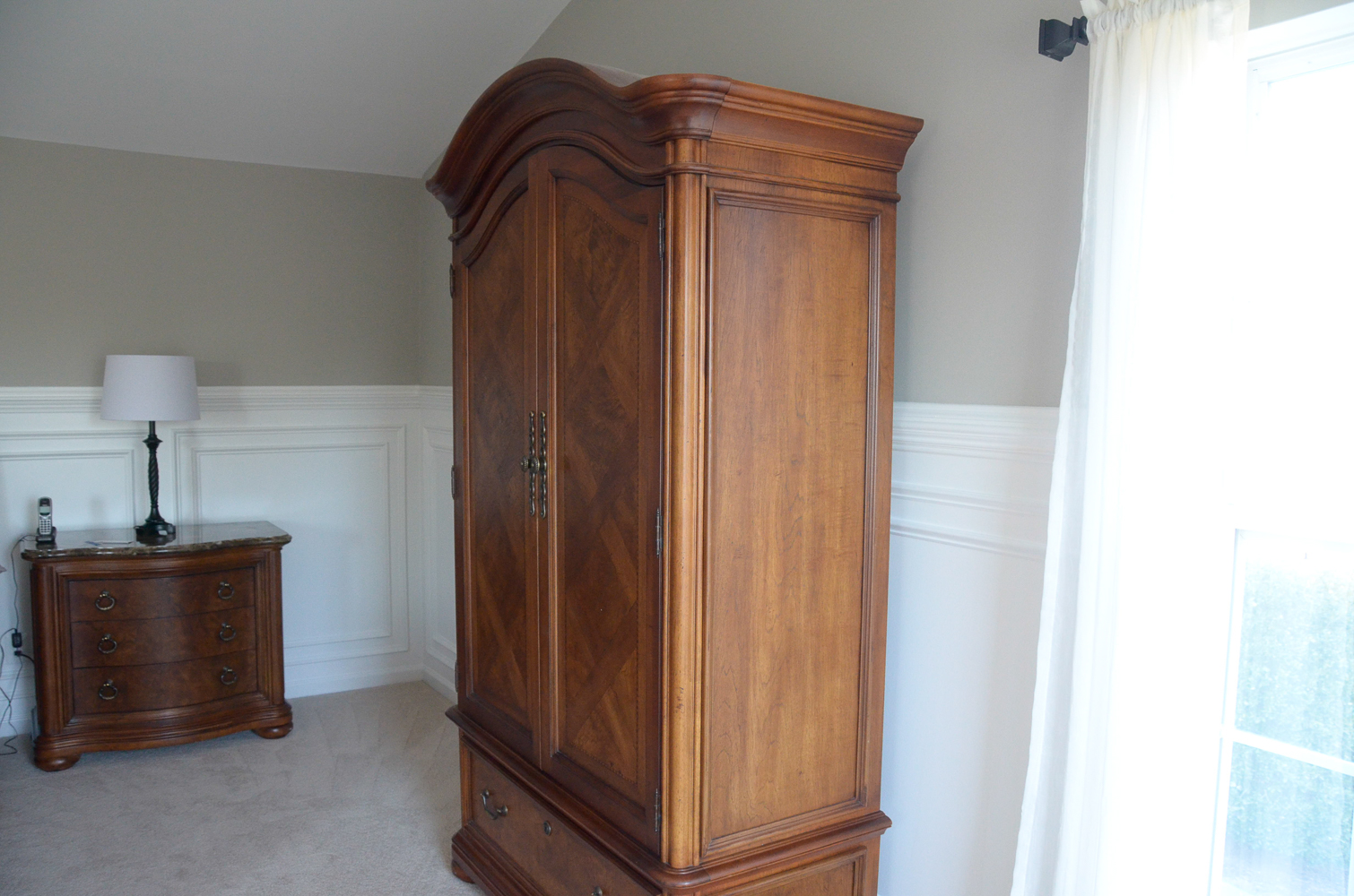 Contemporary Oak Armoire