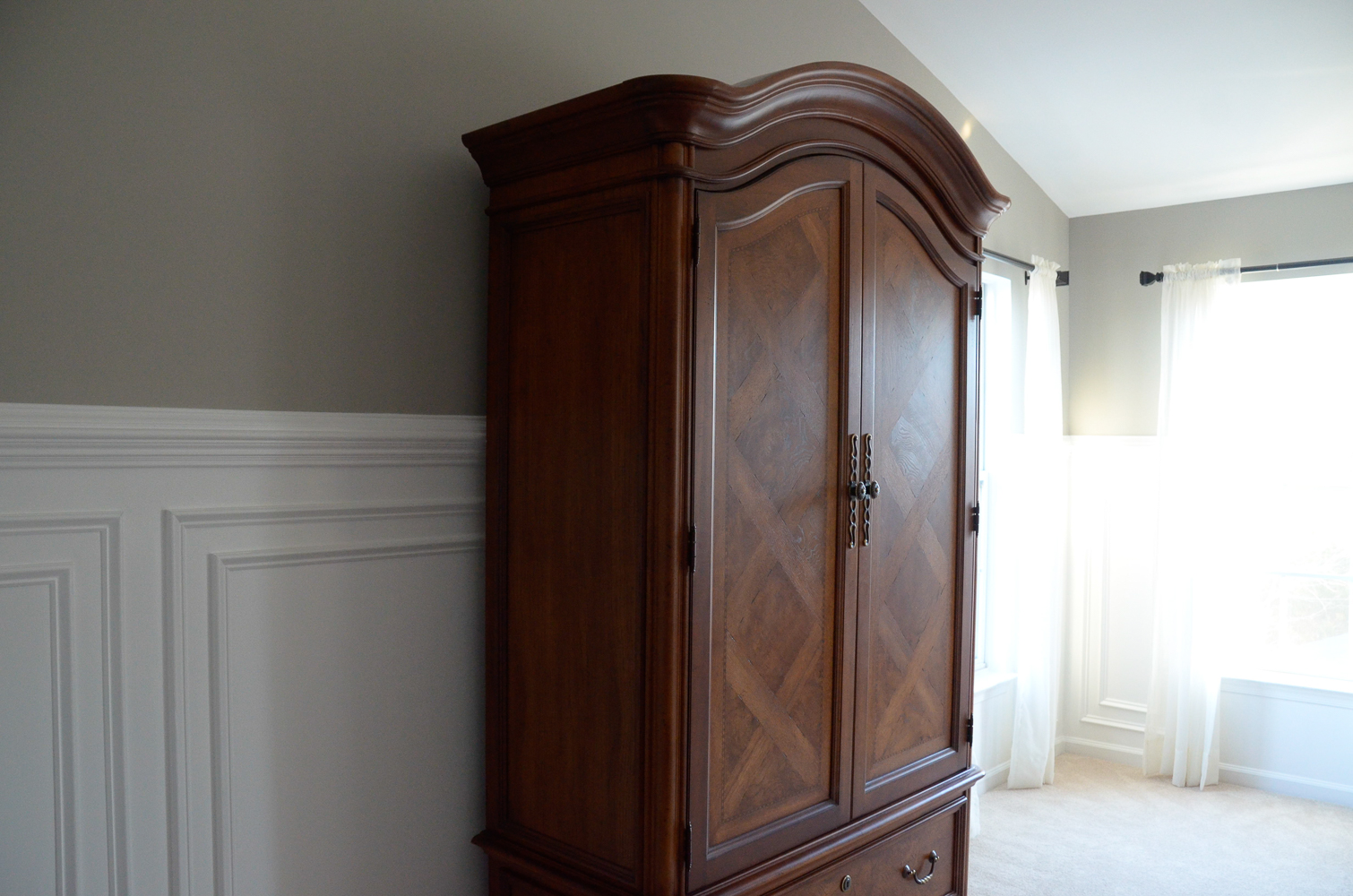 Contemporary Oak Armoire
