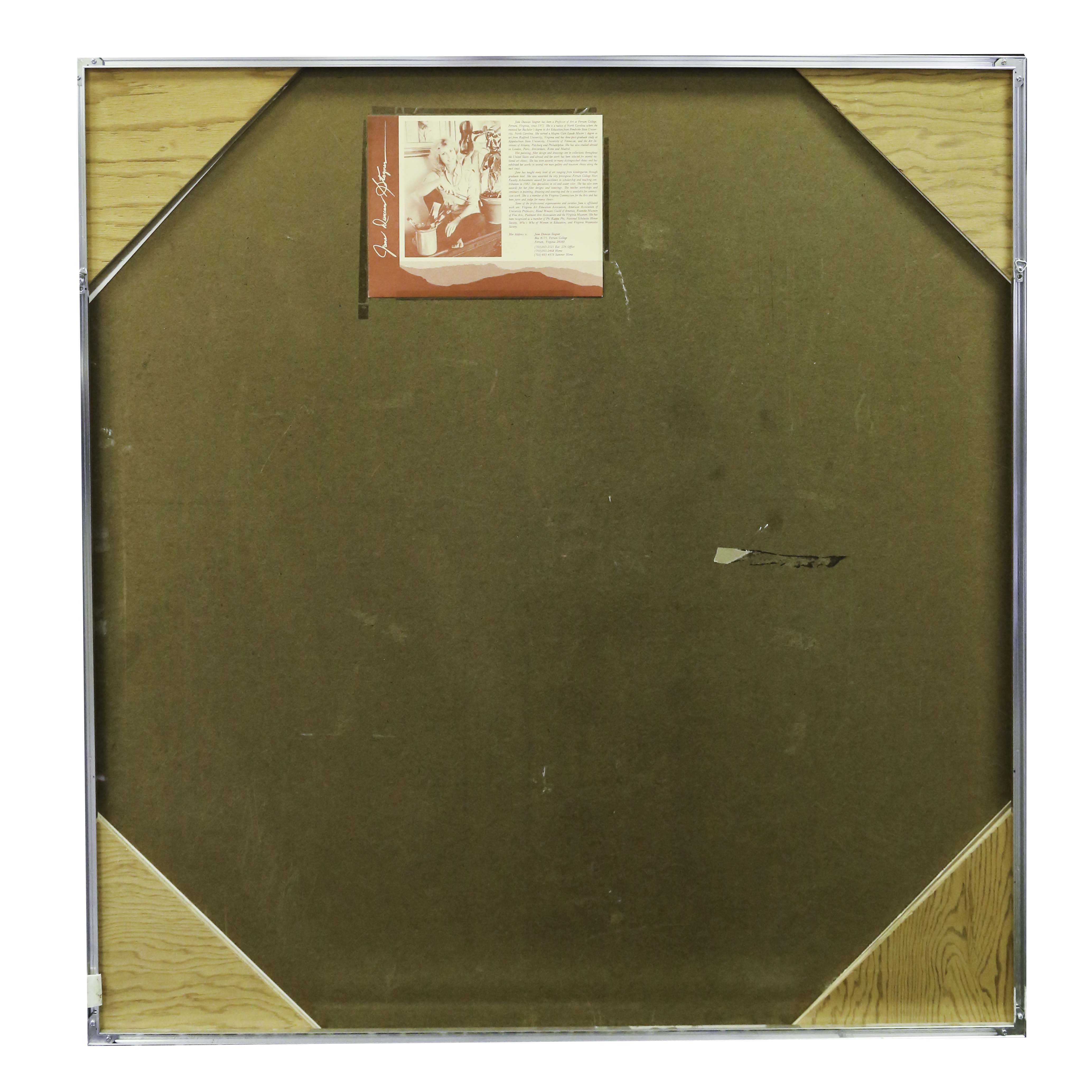 Jane Duncan Stogner Oil on Board Painting