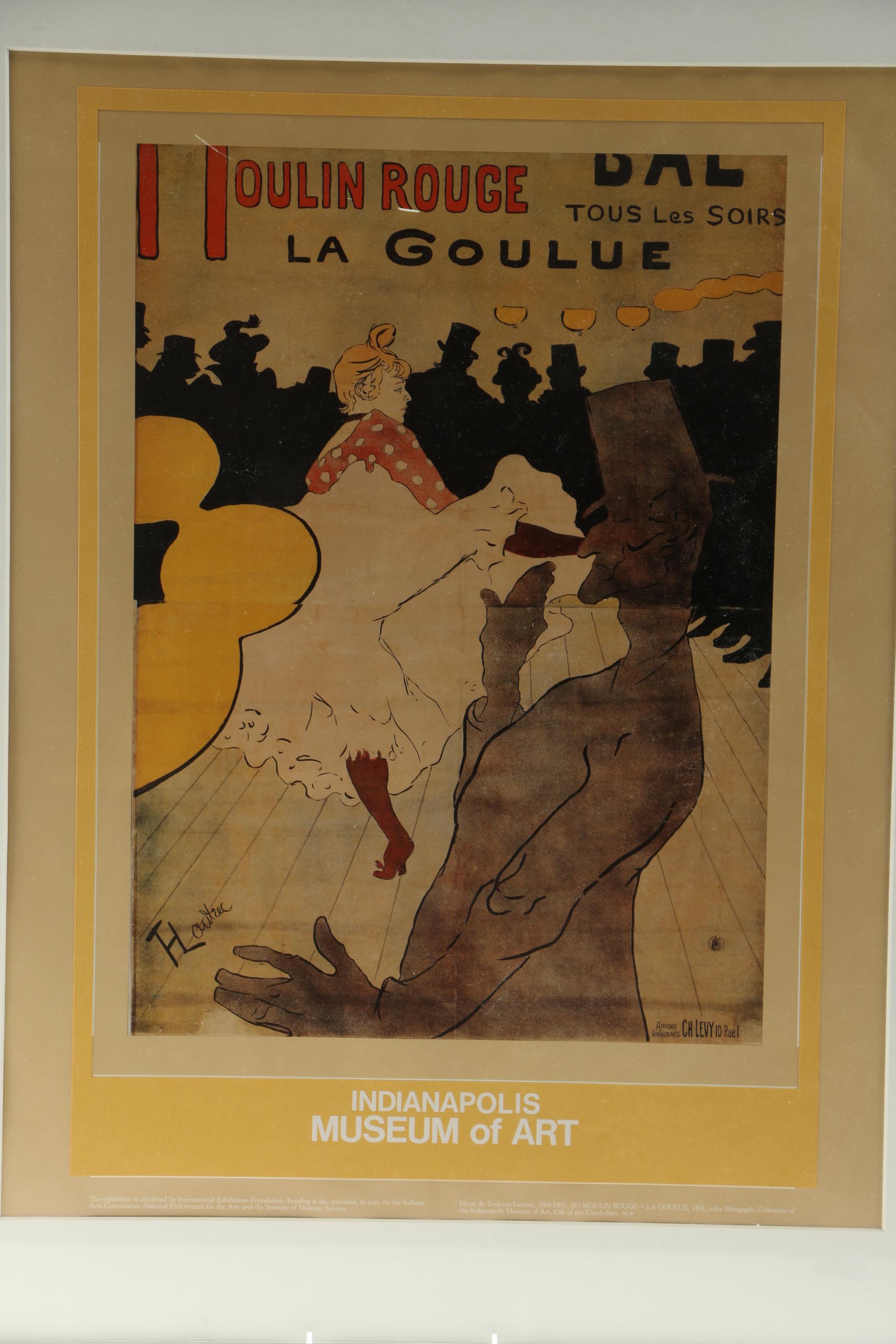 Henri Toulouse-Lautrec Offset Lithograph “Moulin Rouge, Concert Bal”