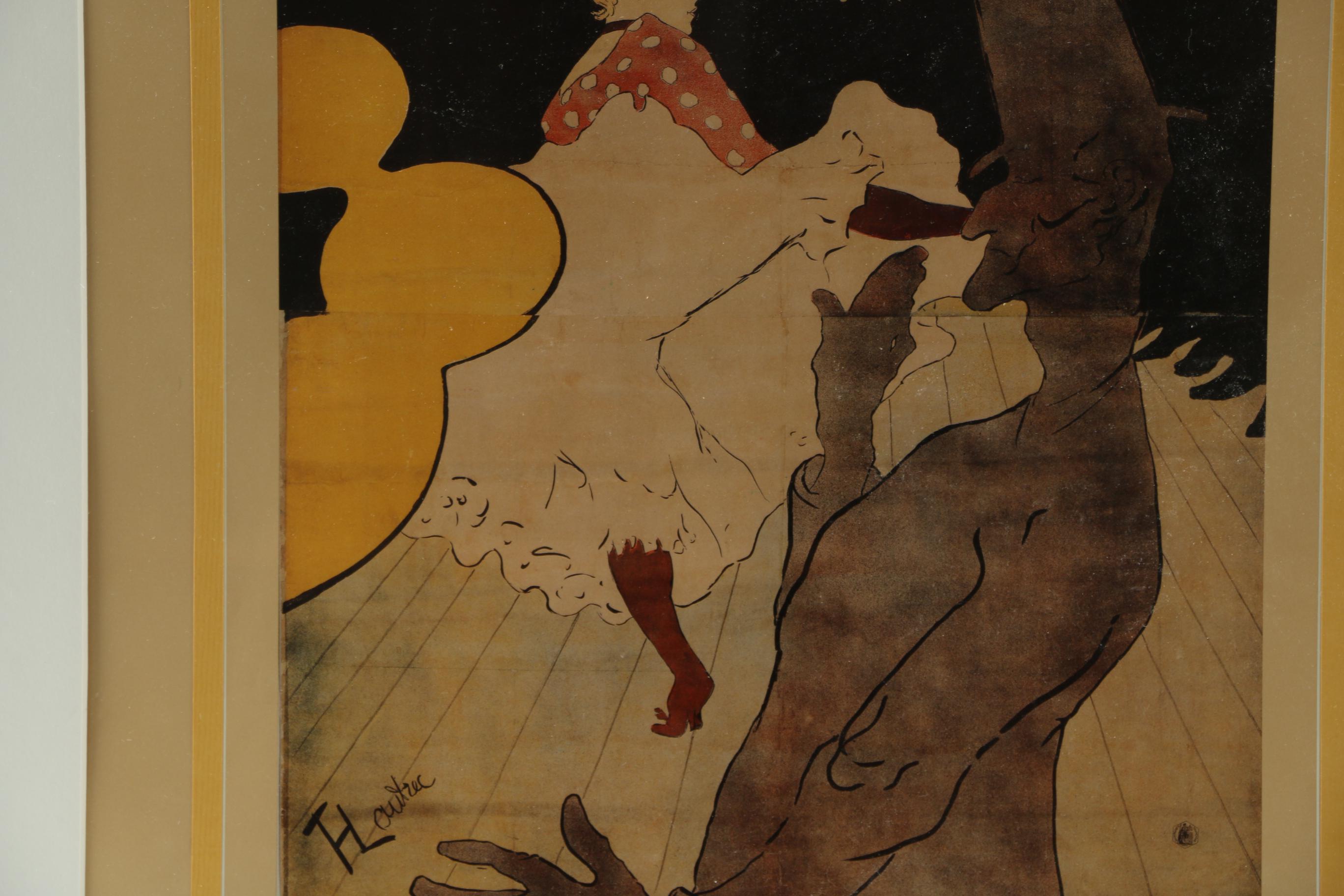 Henri Toulouse-Lautrec Offset Lithograph “Moulin Rouge, Concert Bal”