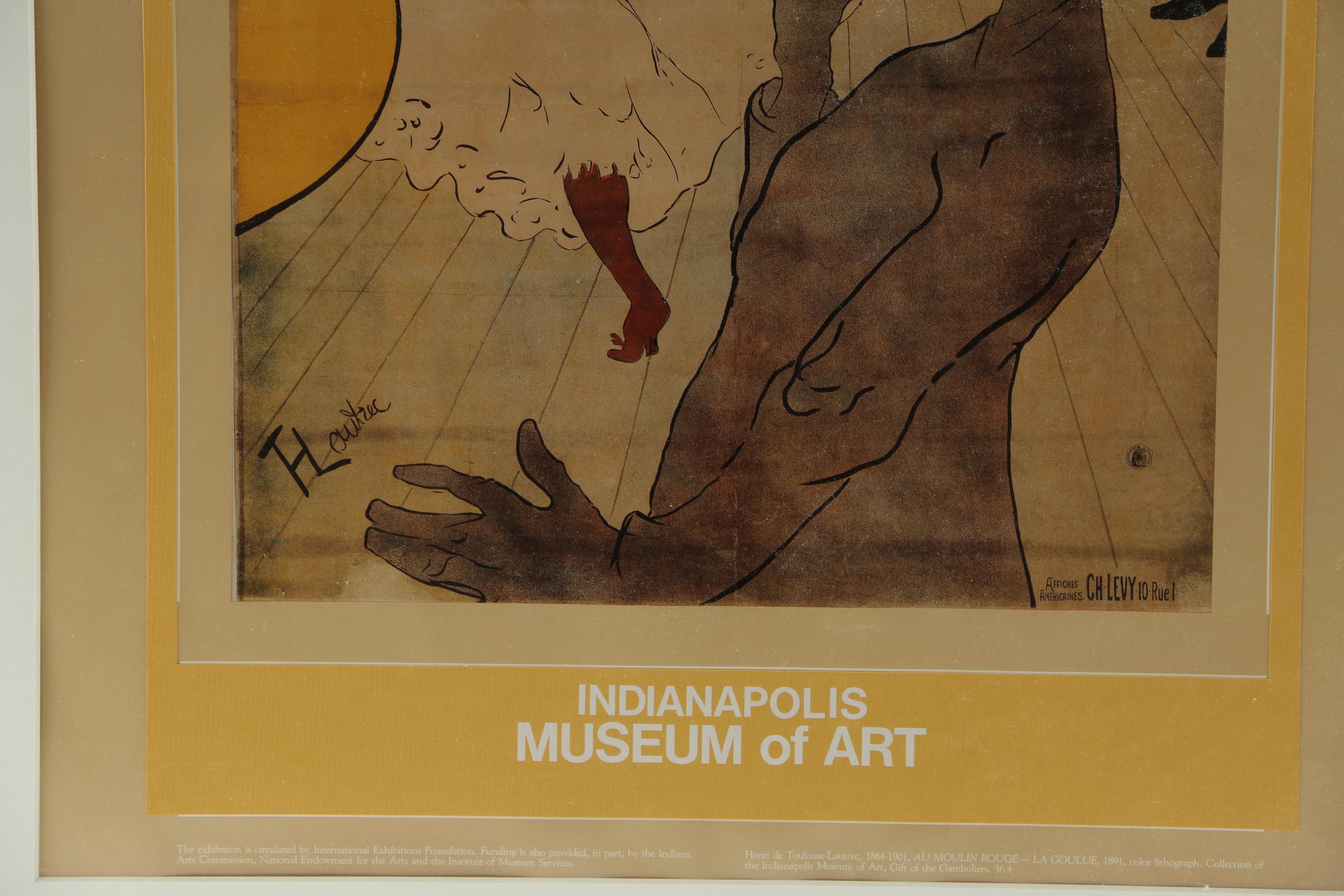 Henri Toulouse-Lautrec Offset Lithograph “Moulin Rouge, Concert Bal”