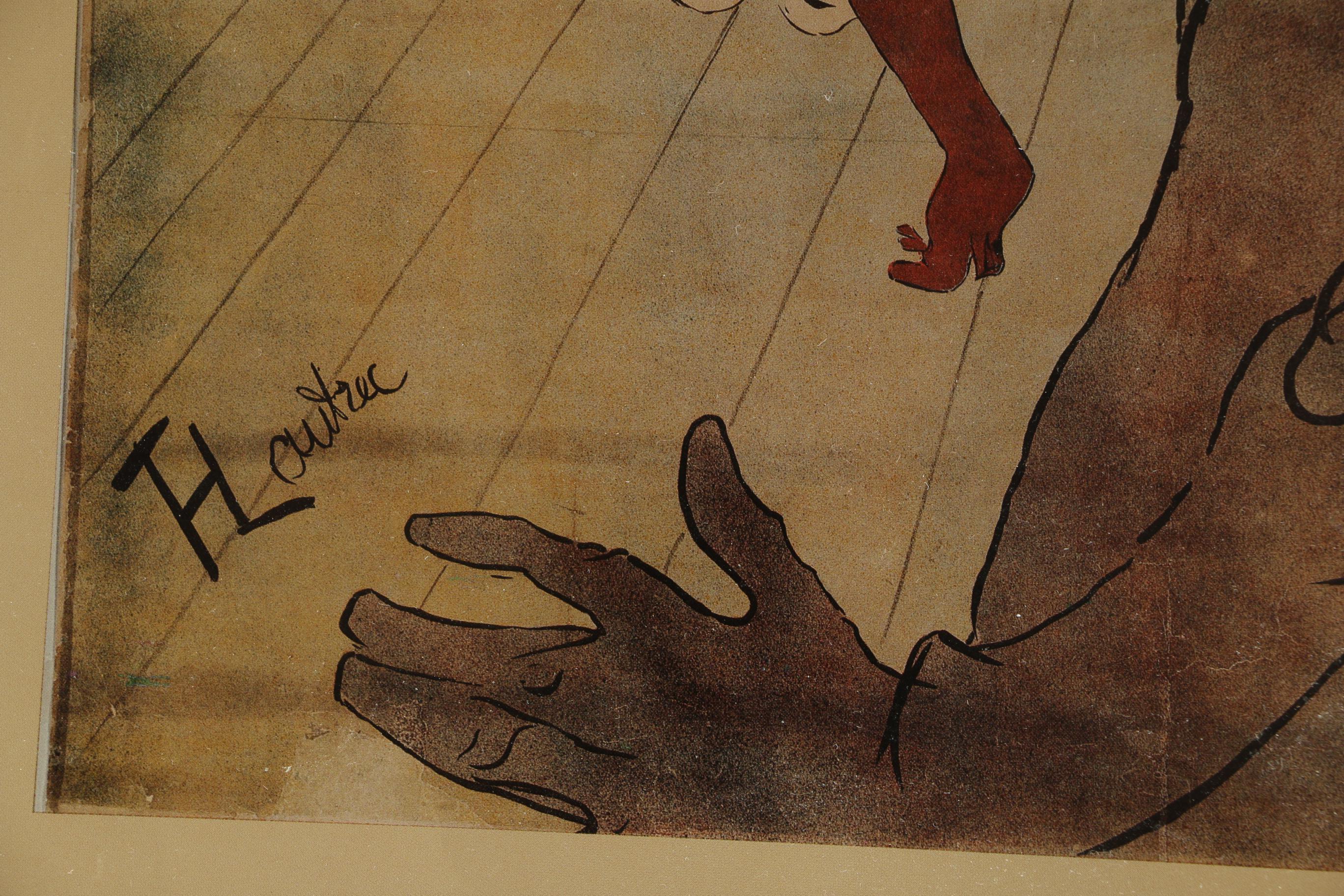 Henri Toulouse-Lautrec Offset Lithograph “Moulin Rouge, Concert Bal”