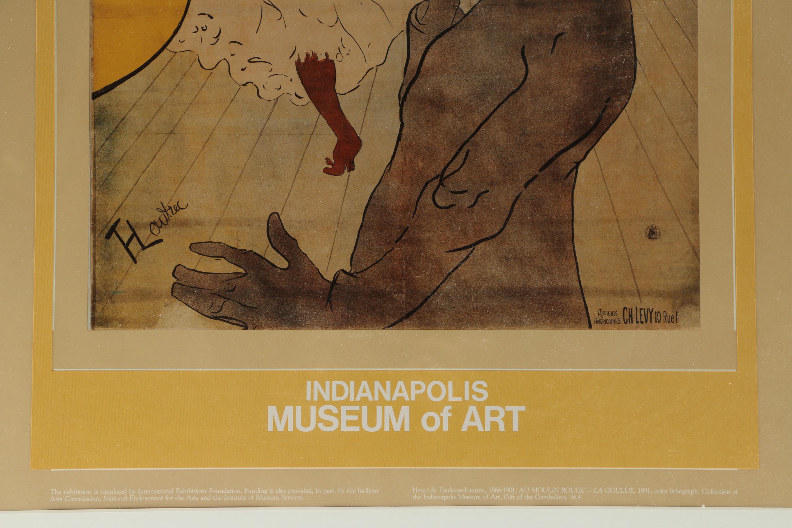 Henri Toulouse-Lautrec Offset Lithograph “Moulin Rouge, Concert Bal”