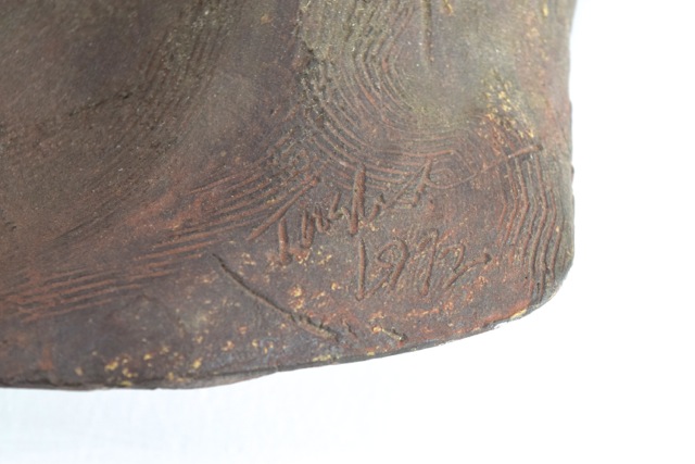 Original Tuska Abstract Clay Sculpture