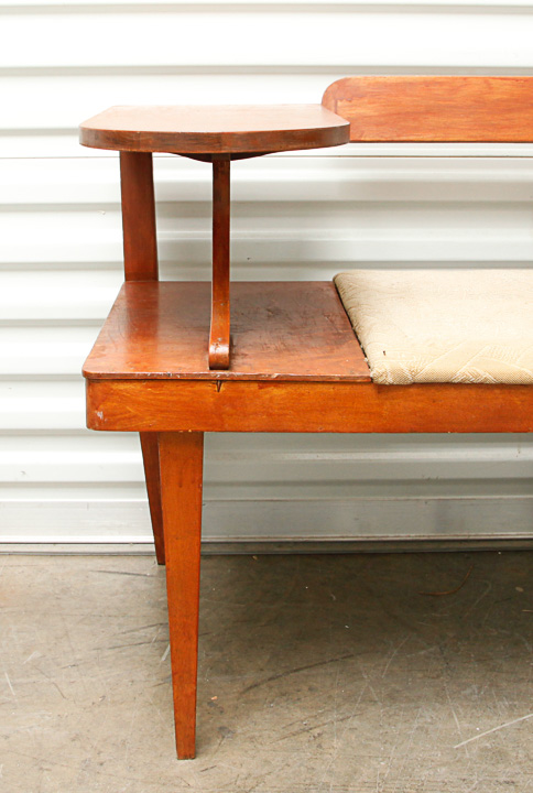 Mid Century Modern Phone Bench