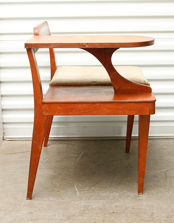 Mid Century Modern Phone Bench