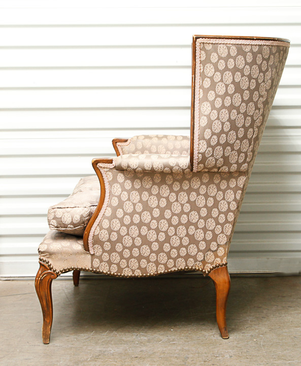 Pair of Michigan Furniture Vintage Upholstered Arm Chairs