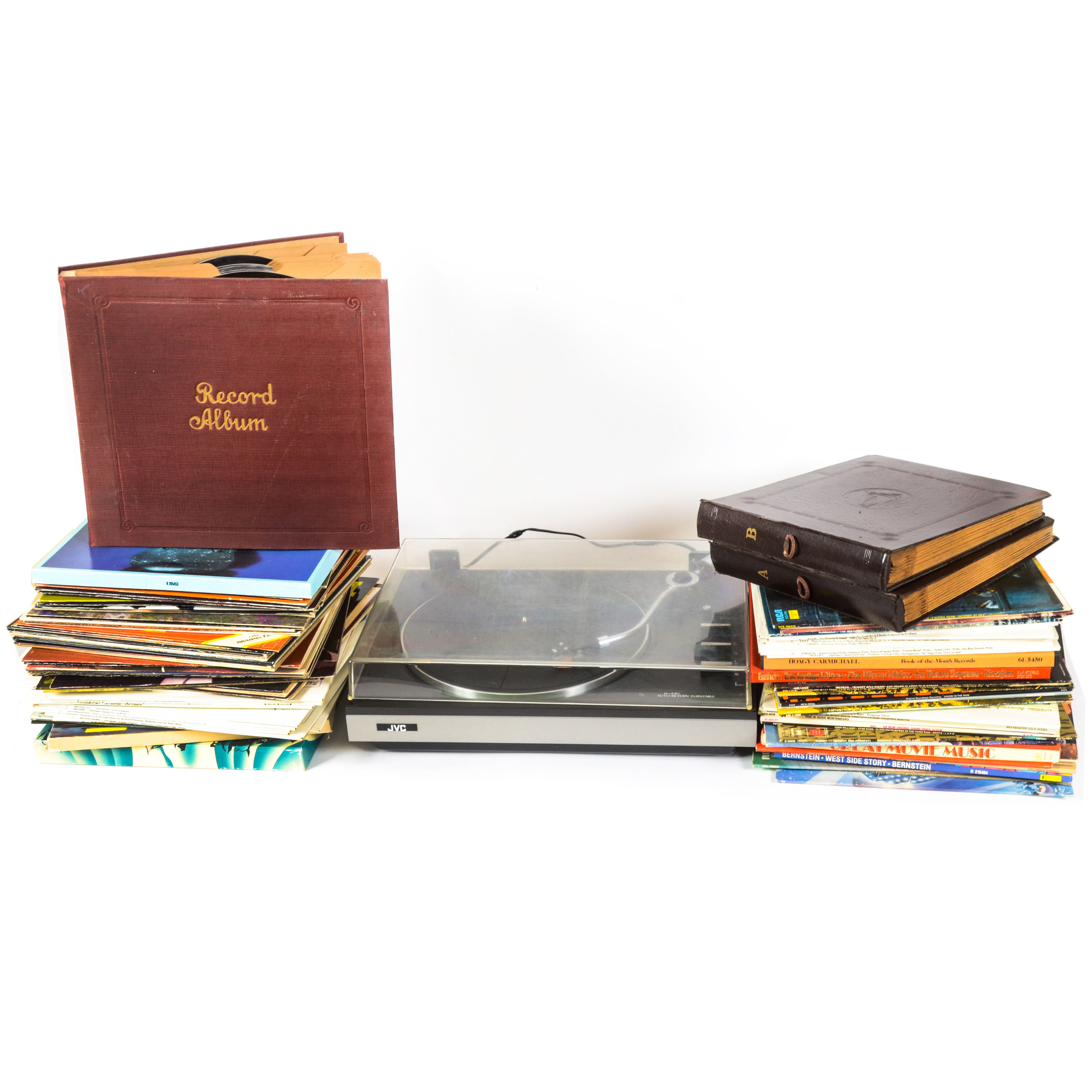 JVC Turntable and Orchestral Records