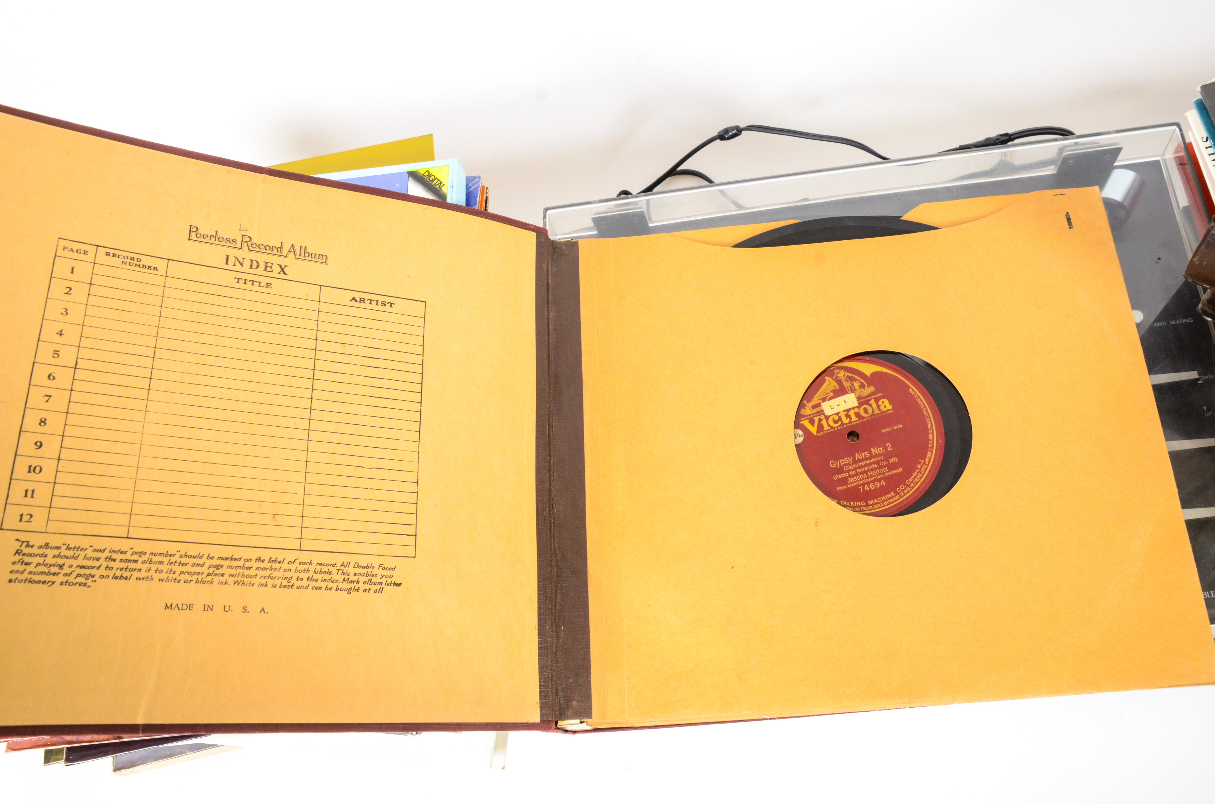 JVC Turntable and Orchestral Records