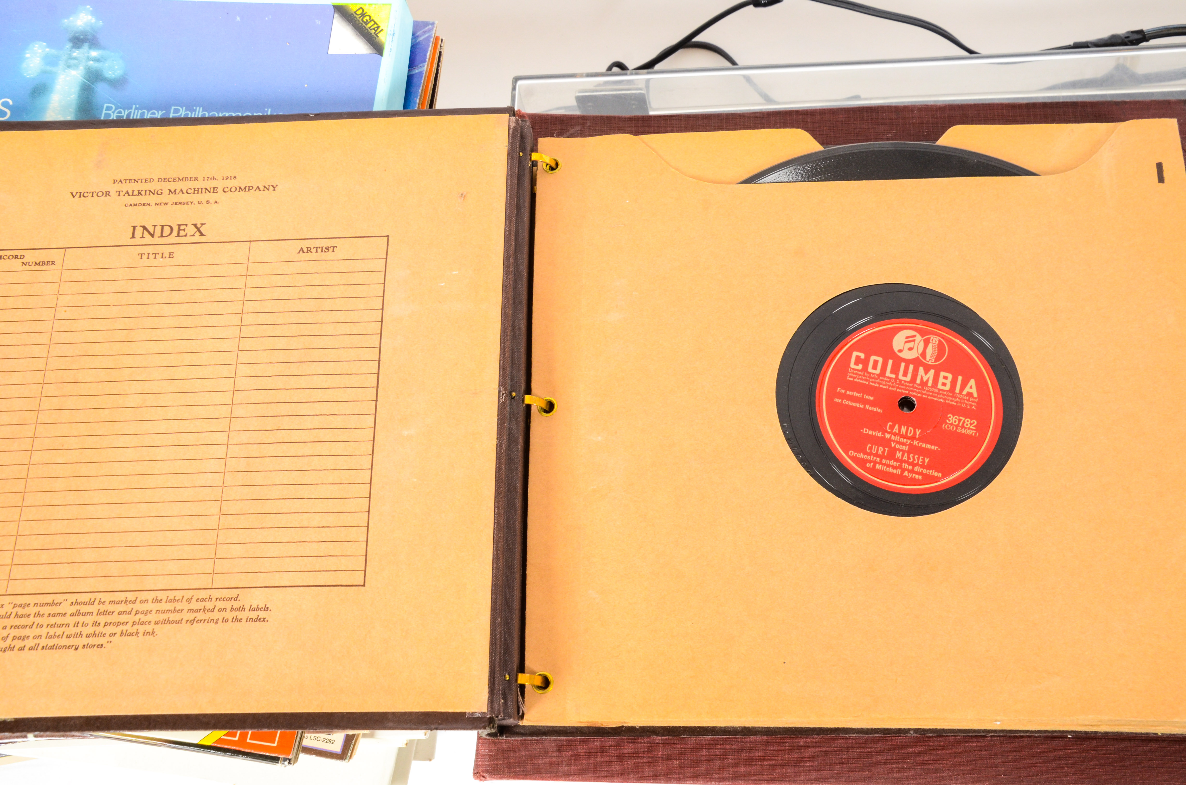 JVC Turntable and Orchestral Records