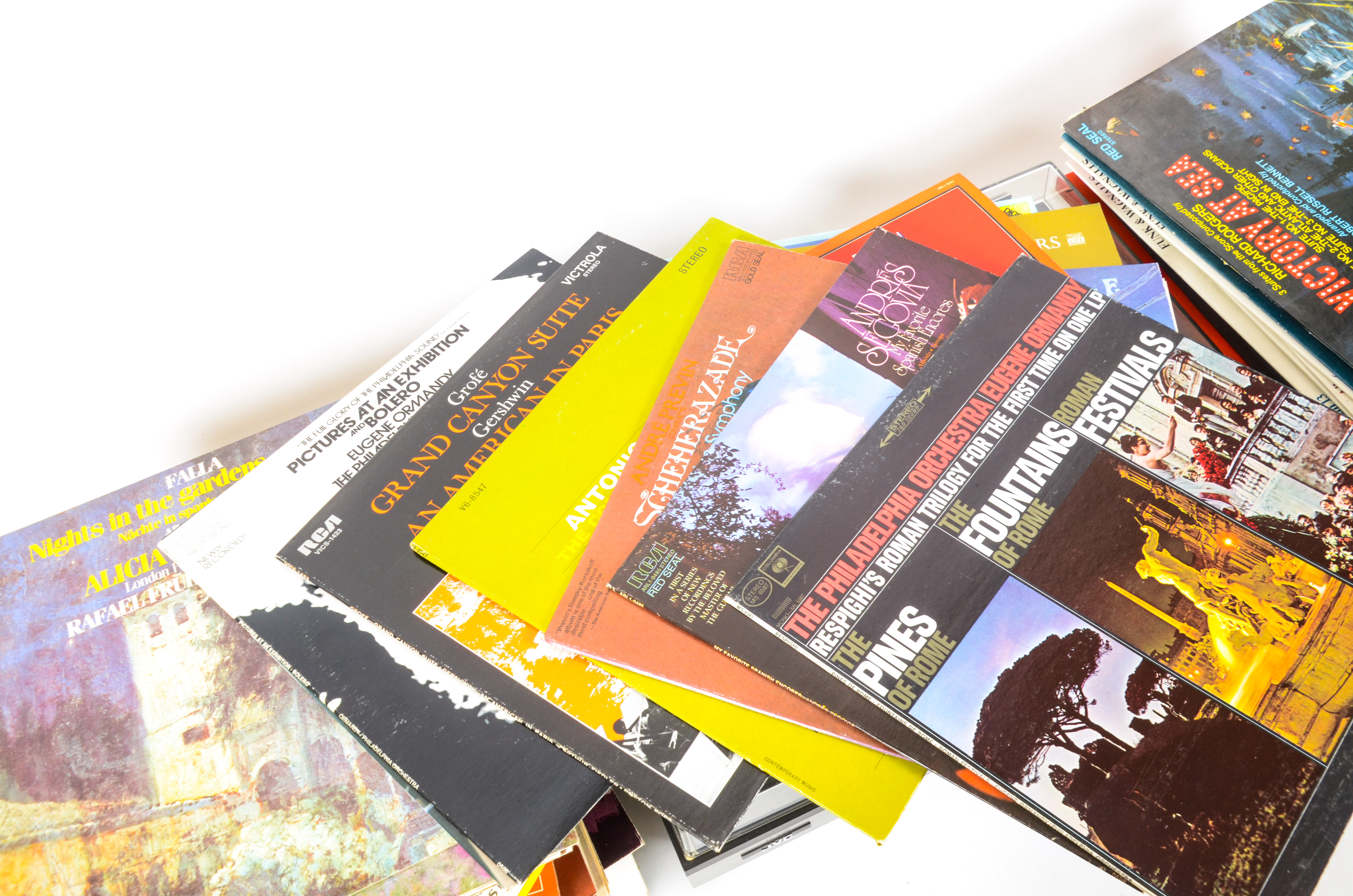 JVC Turntable and Orchestral Records