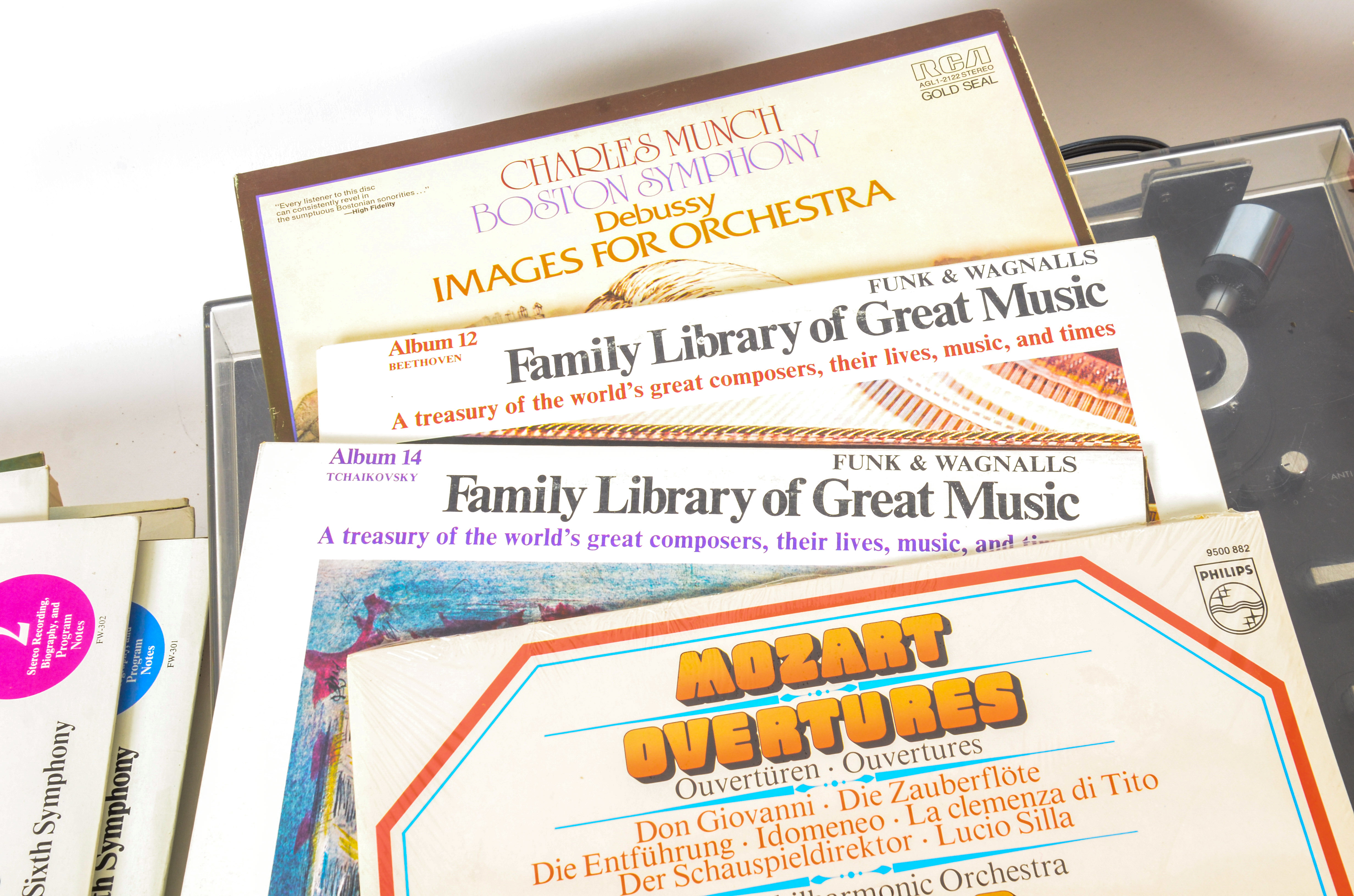 JVC Turntable and Orchestral Records