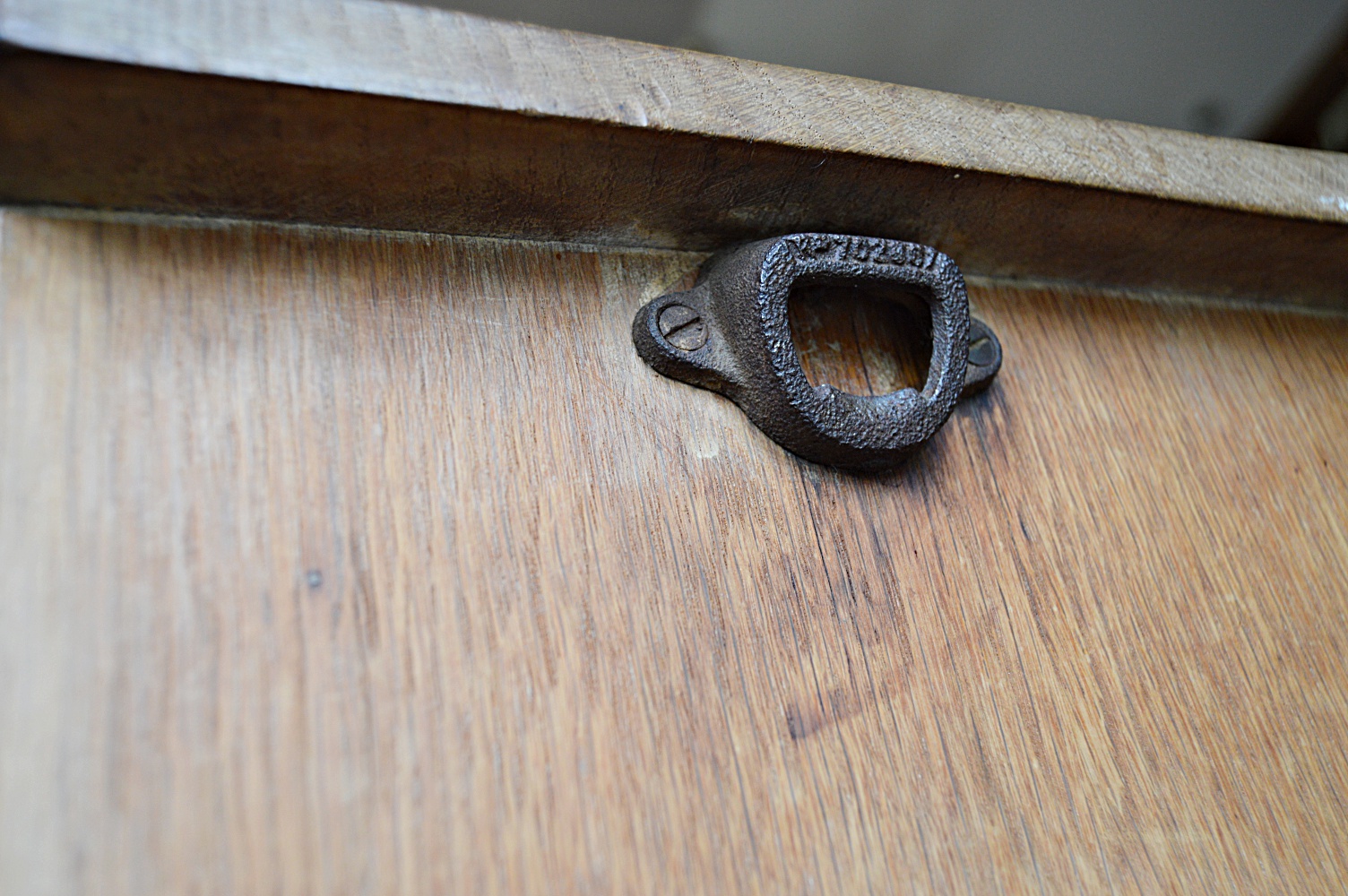 Vintage English Gothic Style Oak Bar