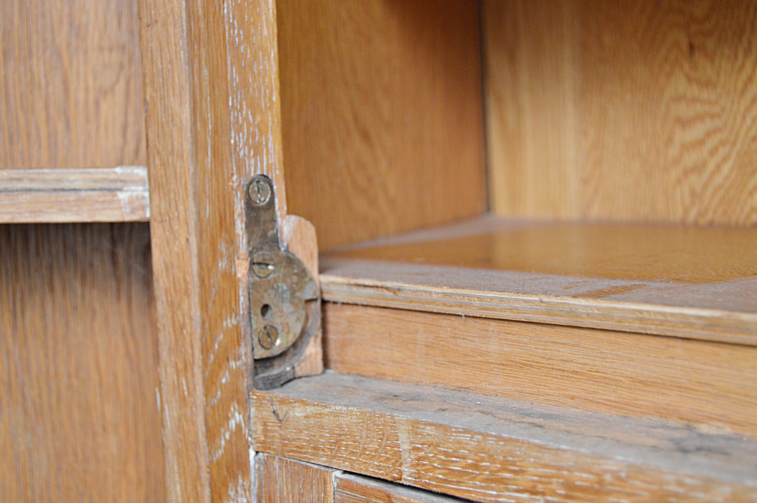 Vintage English Gothic Style Oak Bar