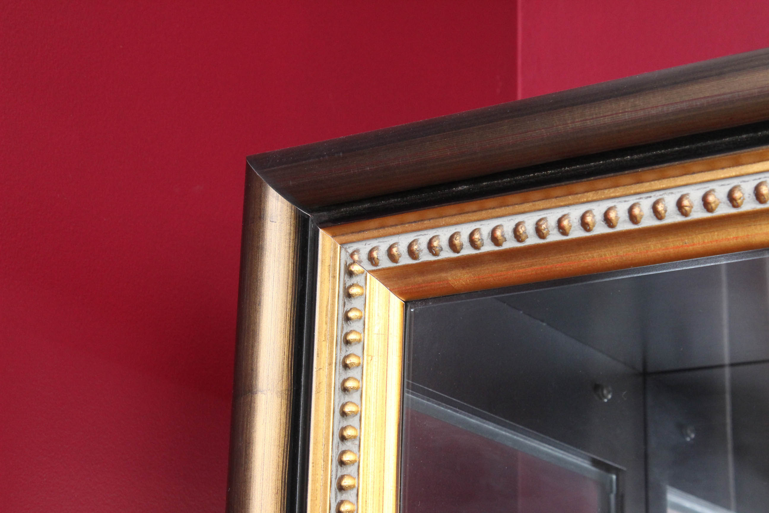 Framed Glass Sliding Door Lighted Display Case