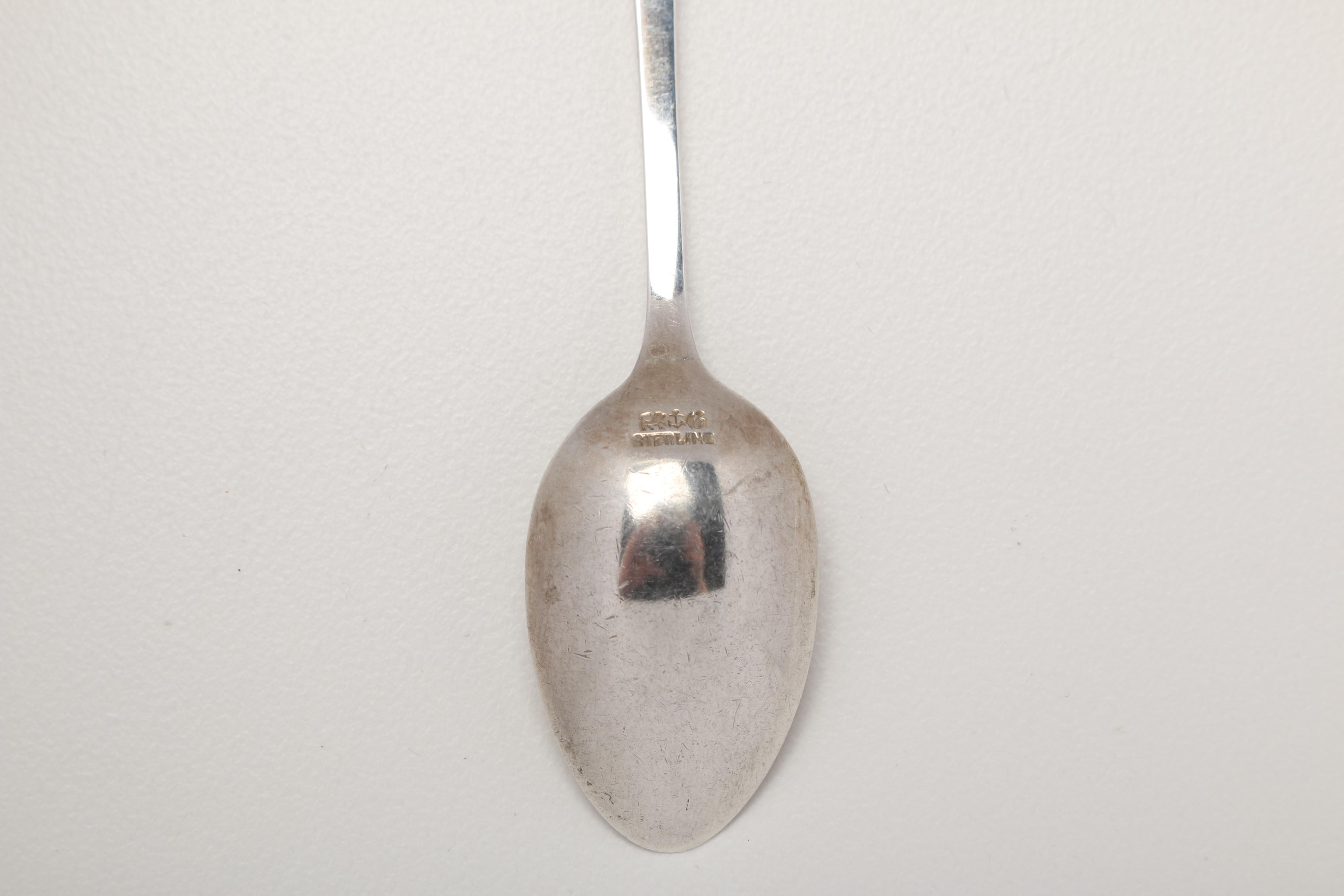 Sterling Silver Demitasse Spoons Featuring Gorham and Frank M. Whiting