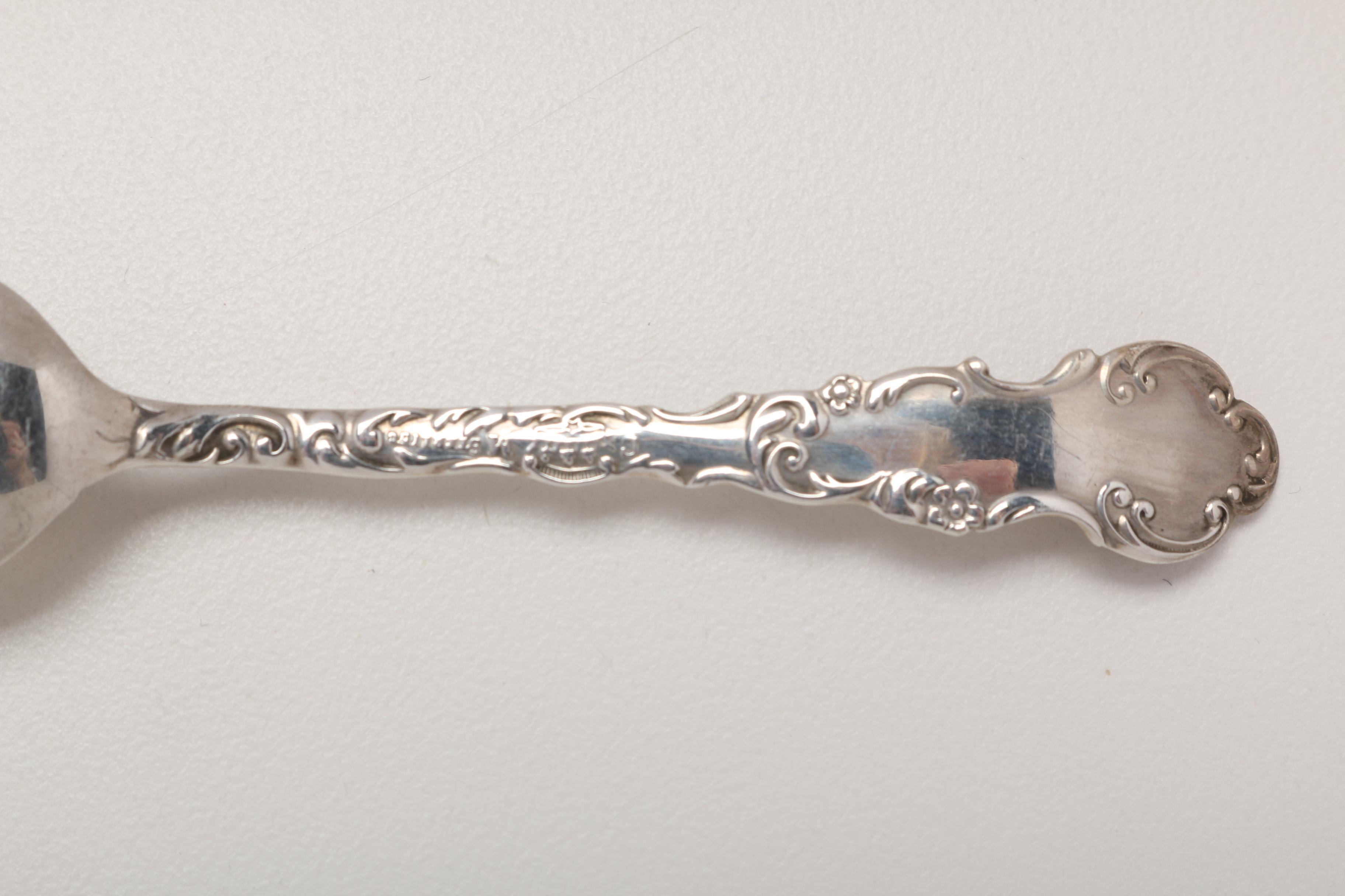 Sterling Silver Demitasse Spoons Featuring Gorham and Frank M. Whiting