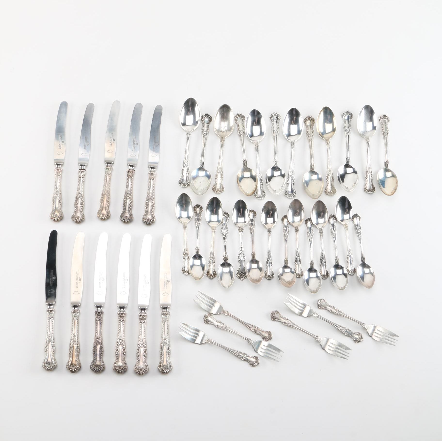 Gorham Manufacturing Co. "Cambridge" Sterling Silver Flatware Set