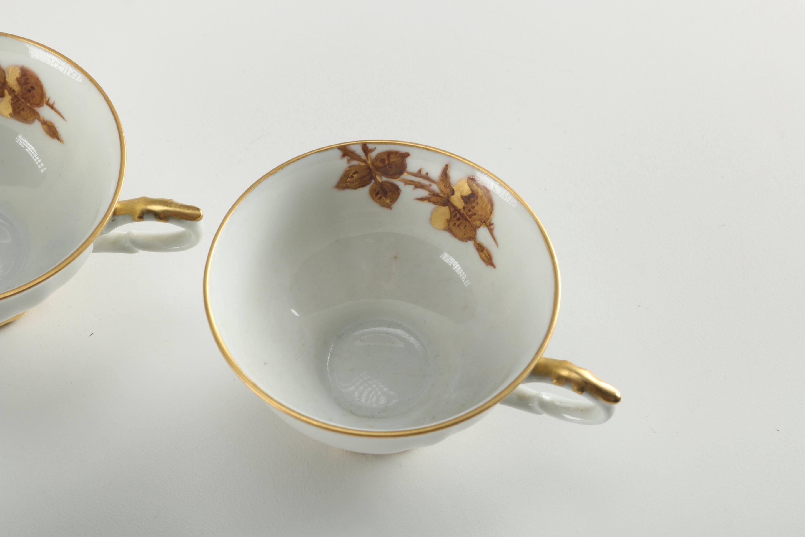 Signed, Hand-Painted Tableware Featuring Bareuther