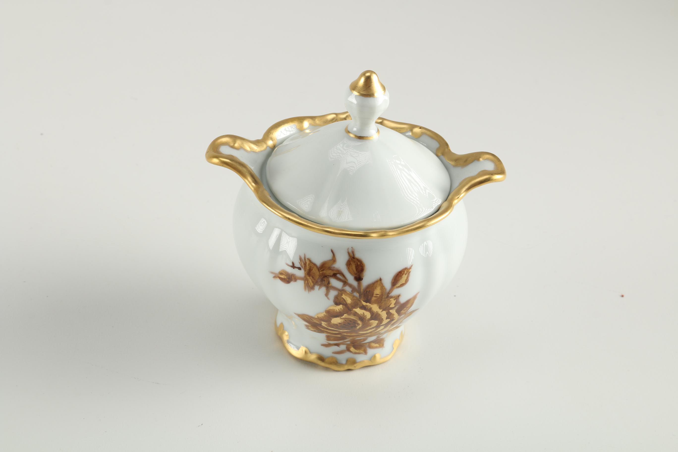 Signed, Hand-Painted Tableware Featuring Bareuther