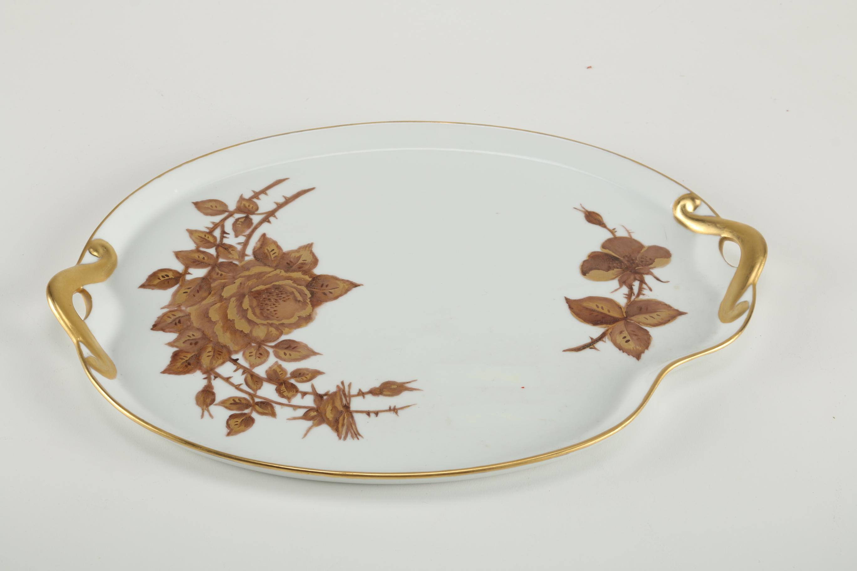 Signed, Hand-Painted Tableware Featuring Bareuther