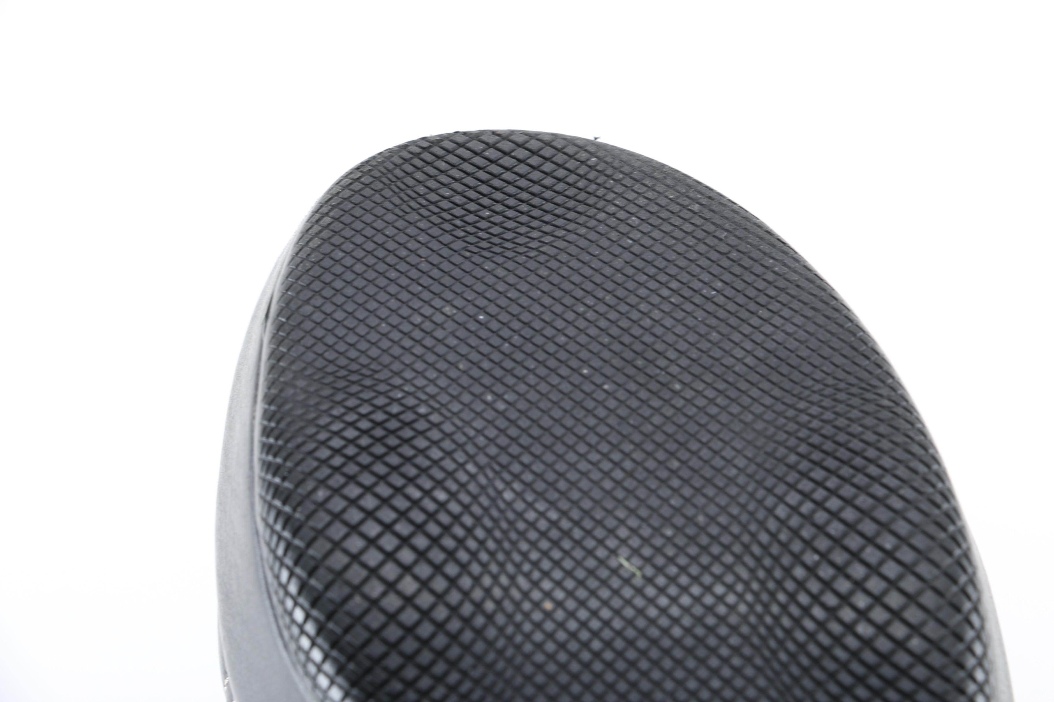 Prada Black Leather Wedge Sandals