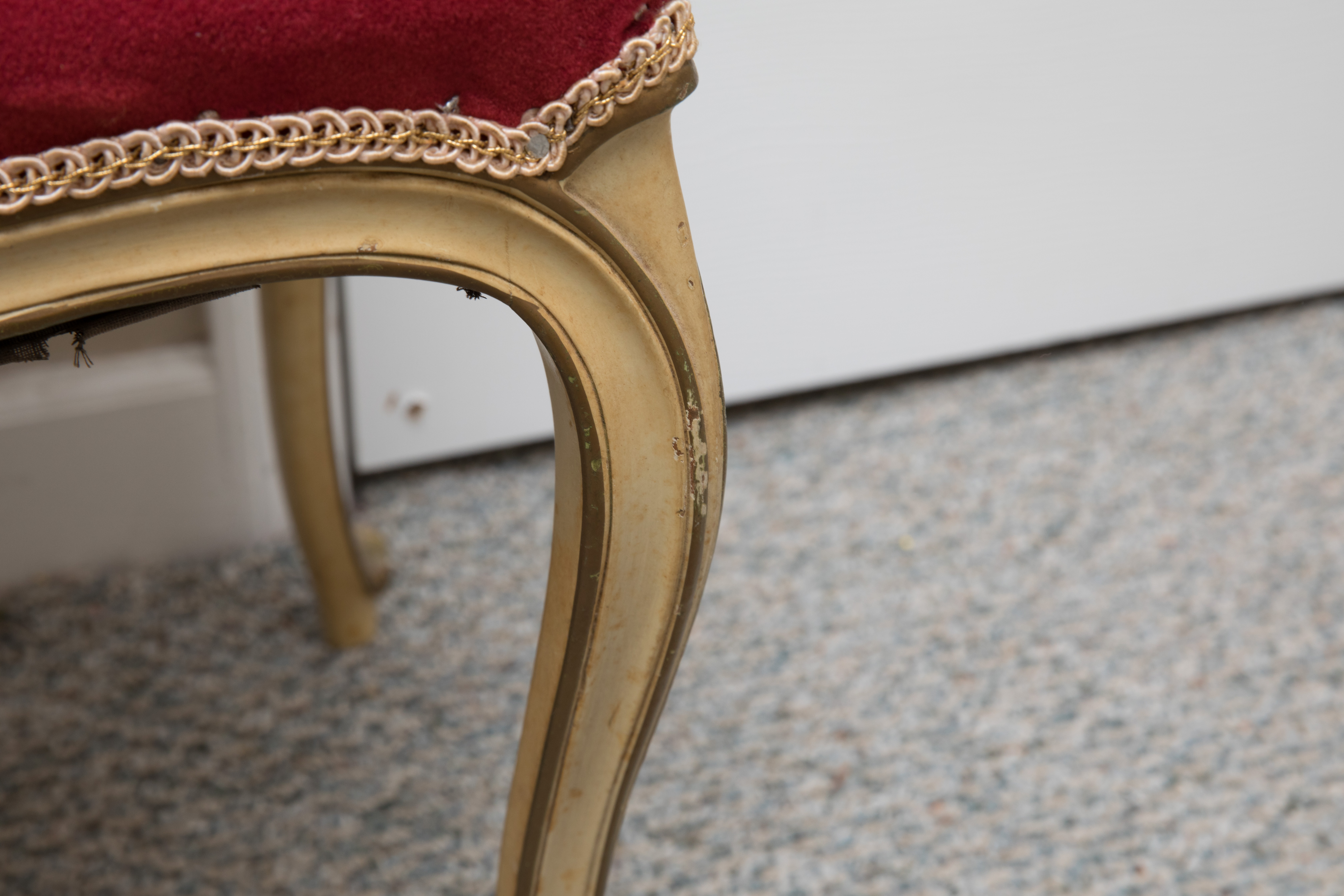 Vintage French Provincial Style Vanity and Bench by Drexel