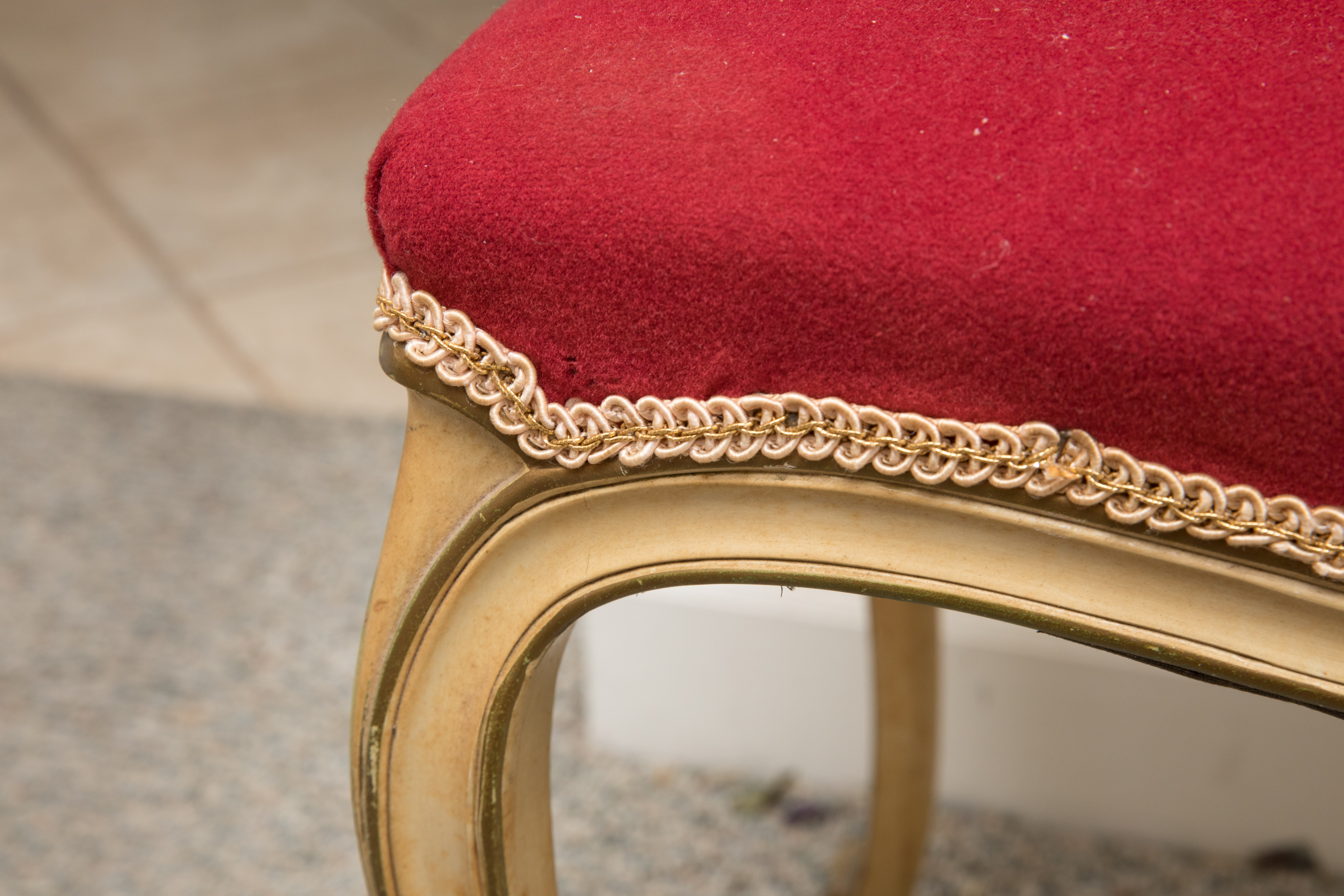 Vintage French Provincial Style Vanity and Bench by Drexel