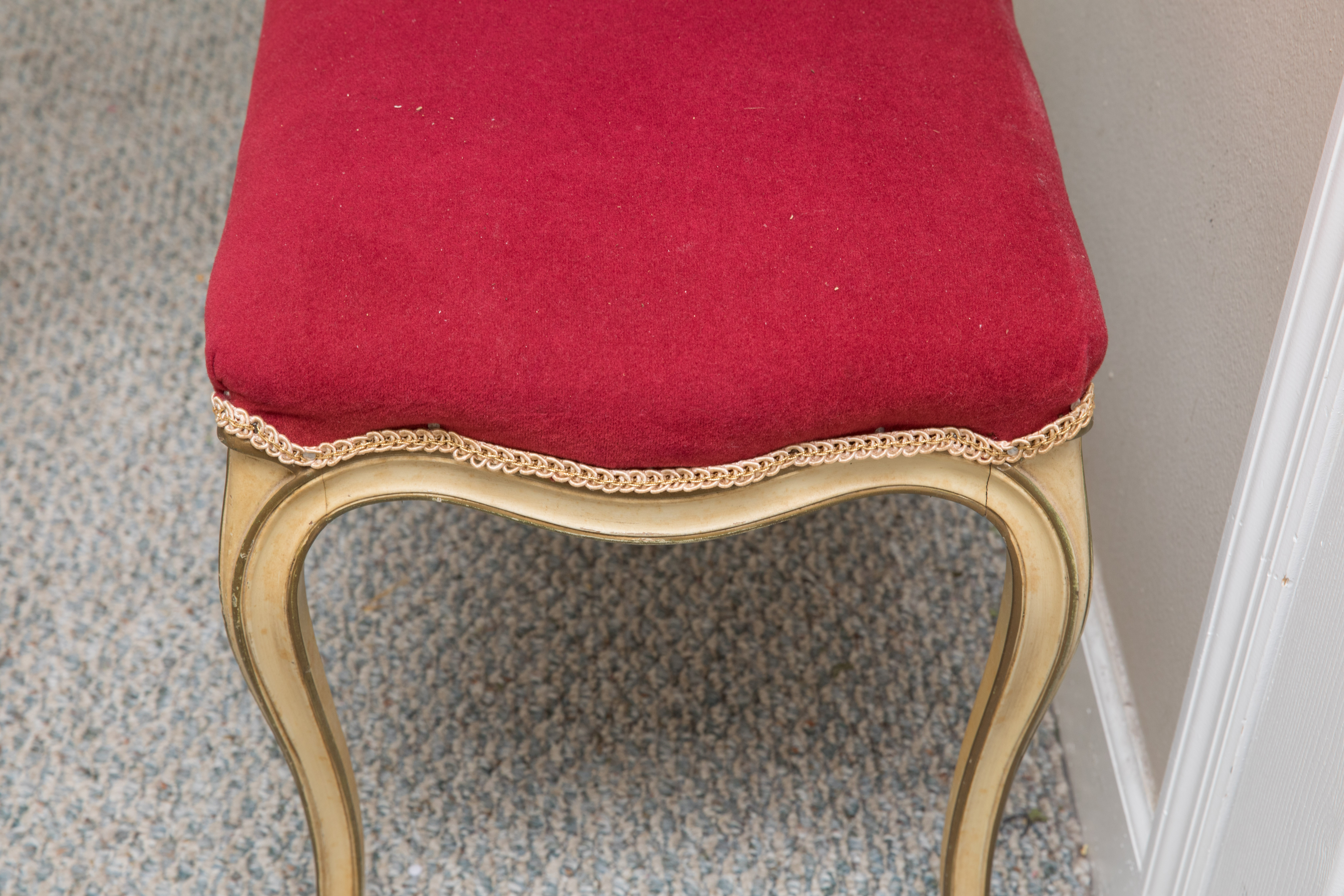 Vintage French Provincial Style Vanity and Bench by Drexel