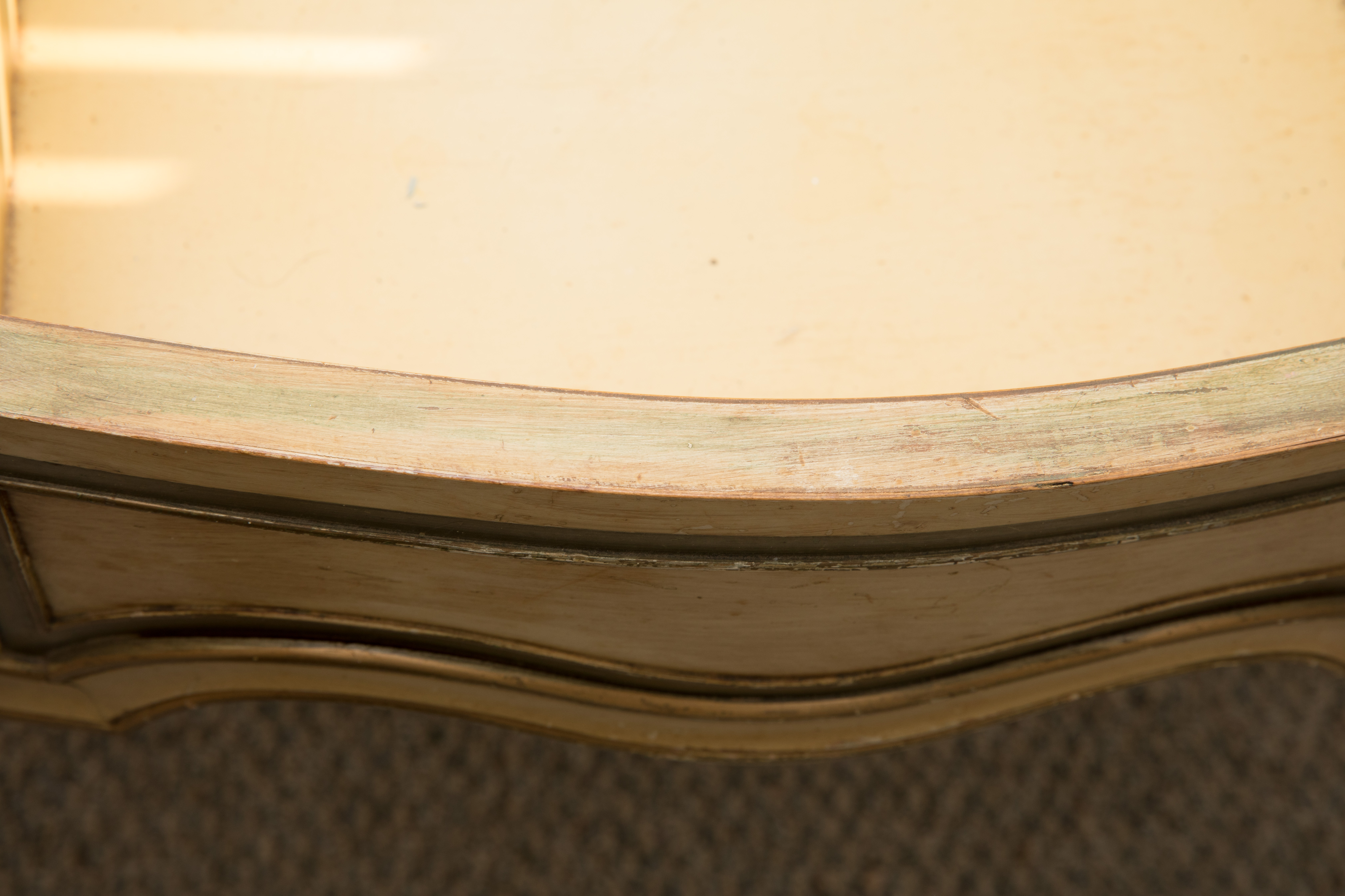 Vintage French Provincial Style Vanity and Bench by Drexel