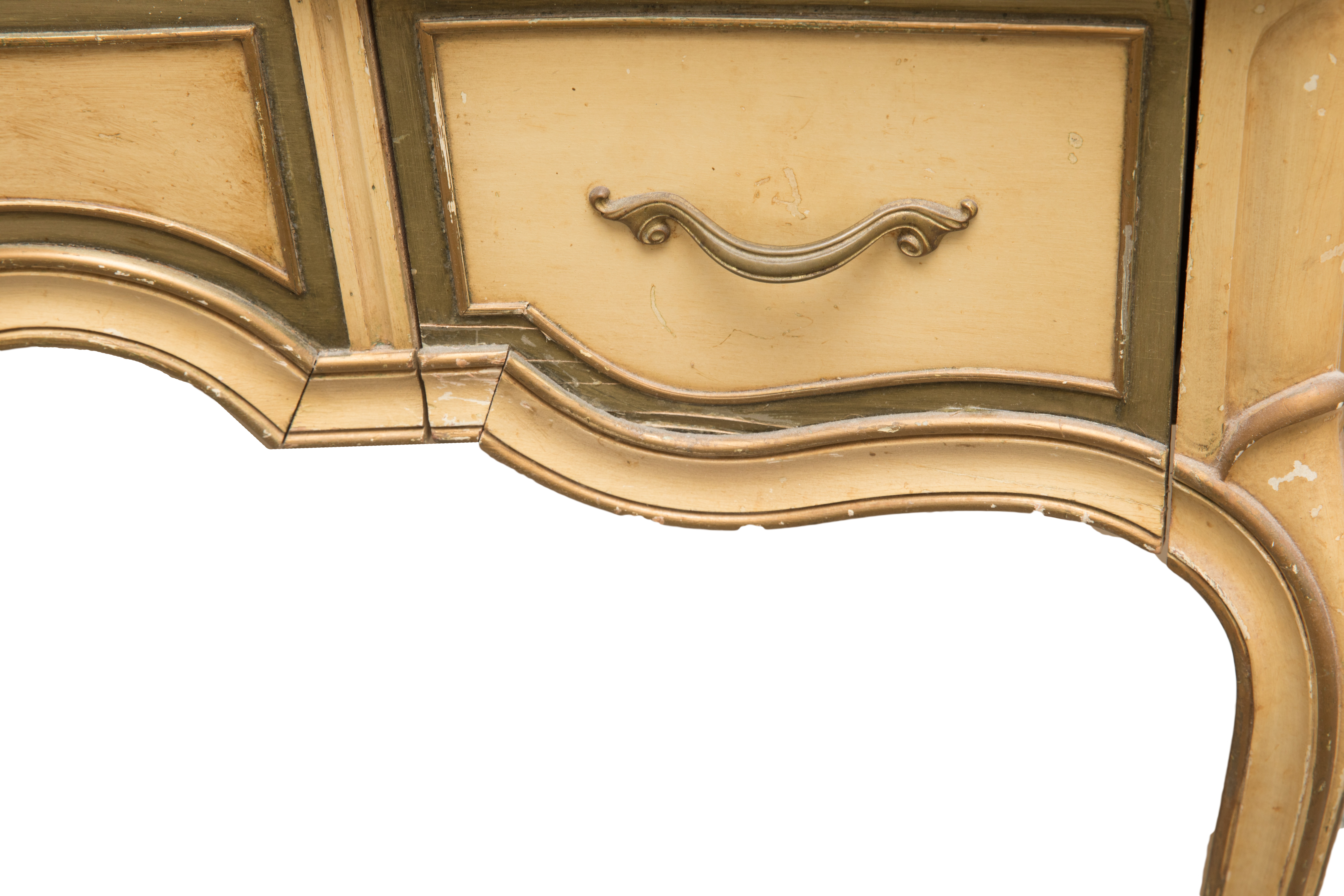 Vintage French Provincial Style Vanity and Bench by Drexel