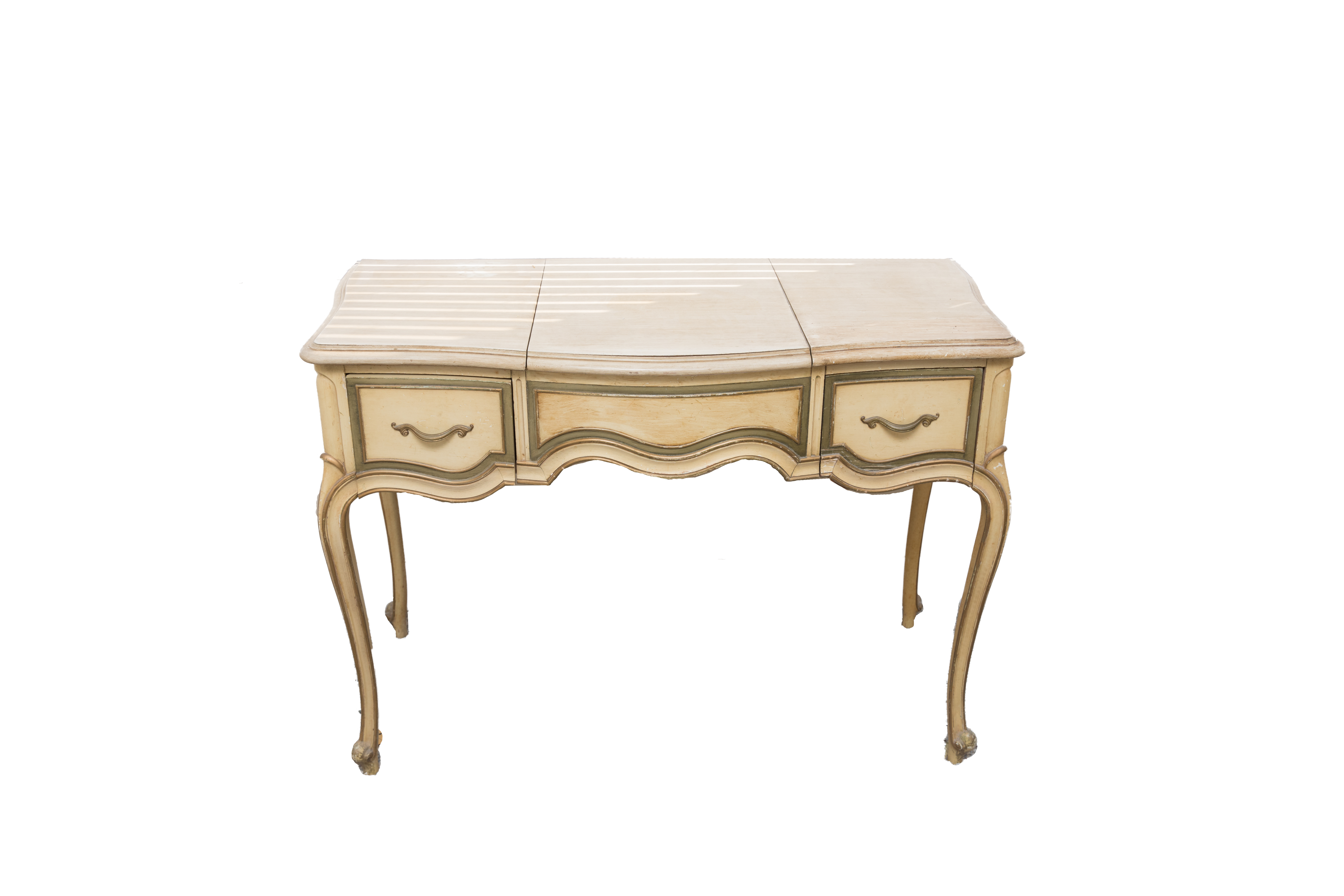 Vintage French Provincial Style Vanity and Bench by Drexel