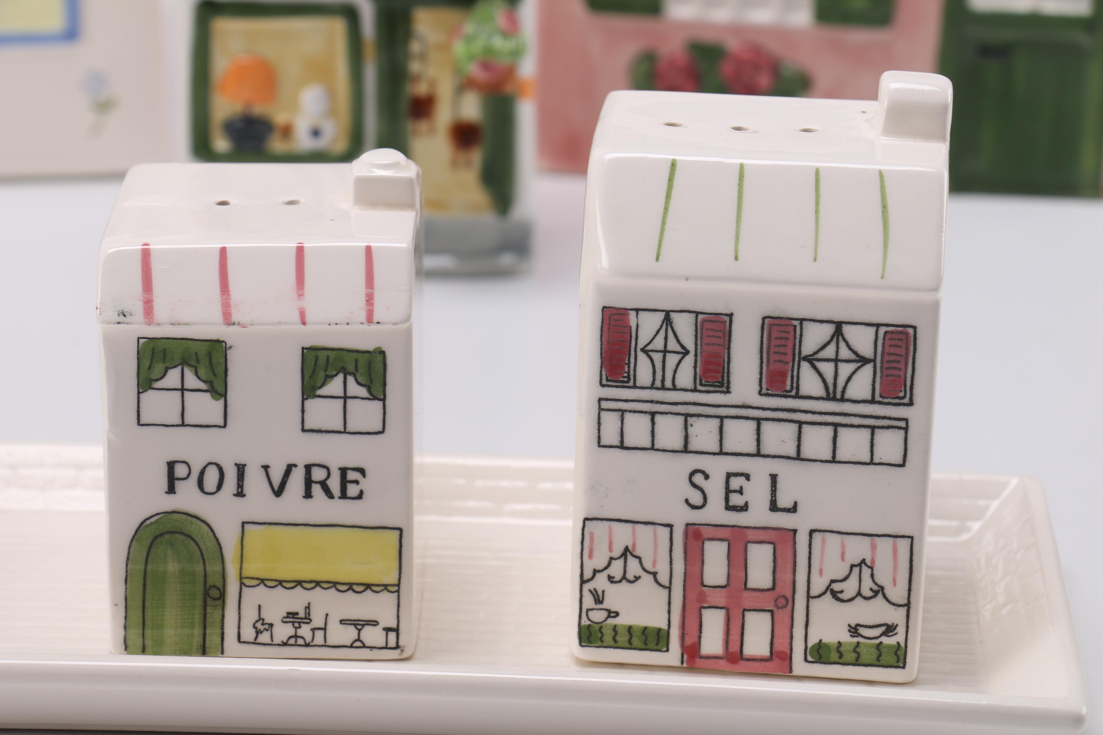 Collection of Ceramic House Themed Decor