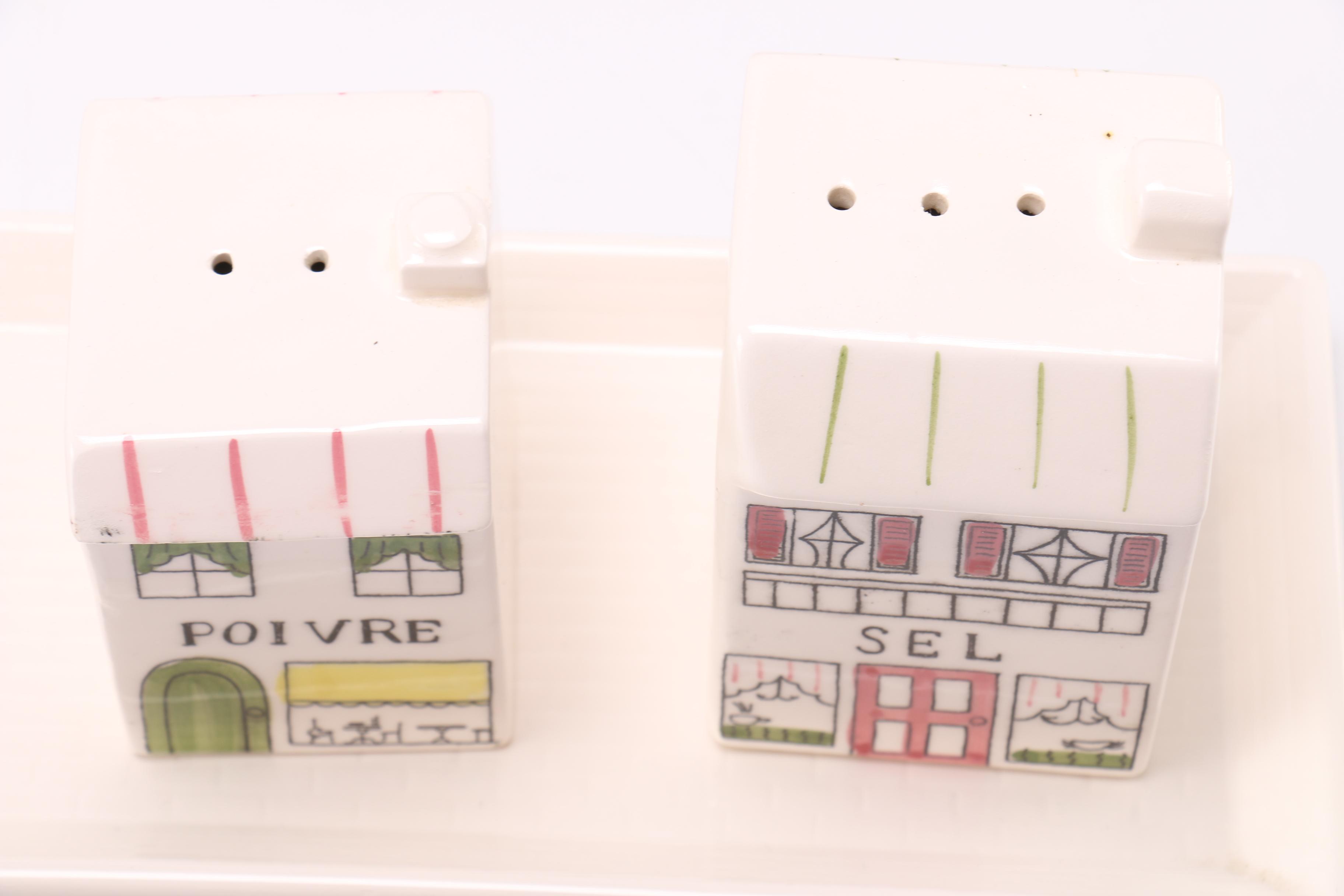 Collection of Ceramic House Themed Decor