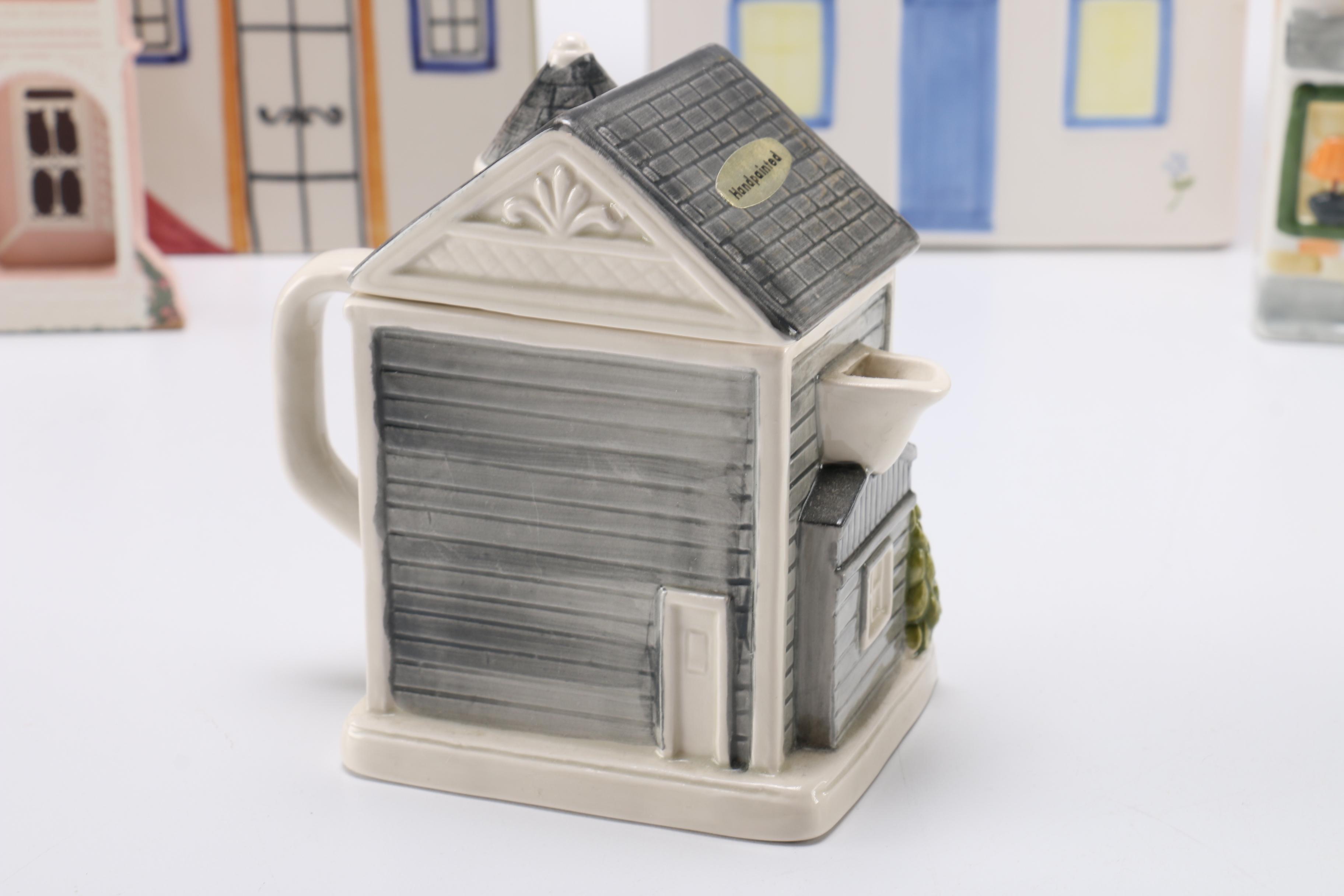 Collection of Ceramic House Themed Decor