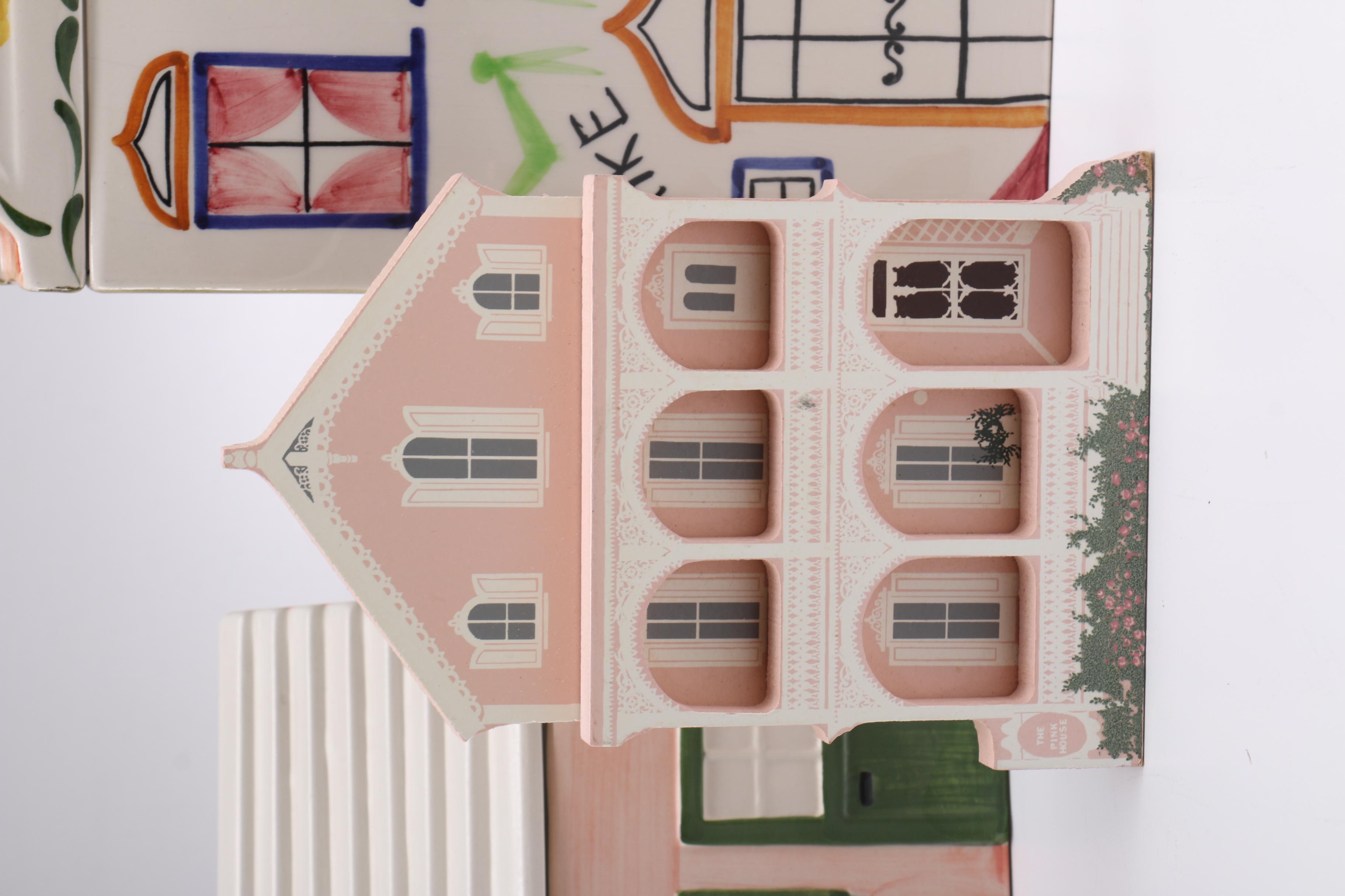 Collection of Ceramic House Themed Decor