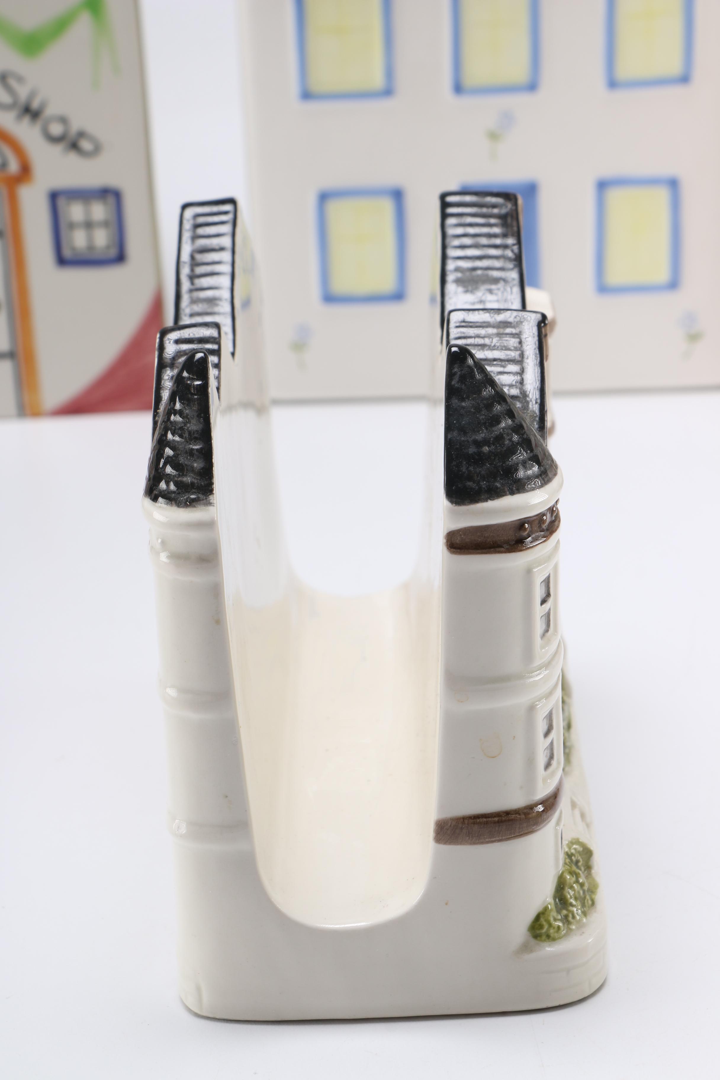 Collection of Ceramic House Themed Decor