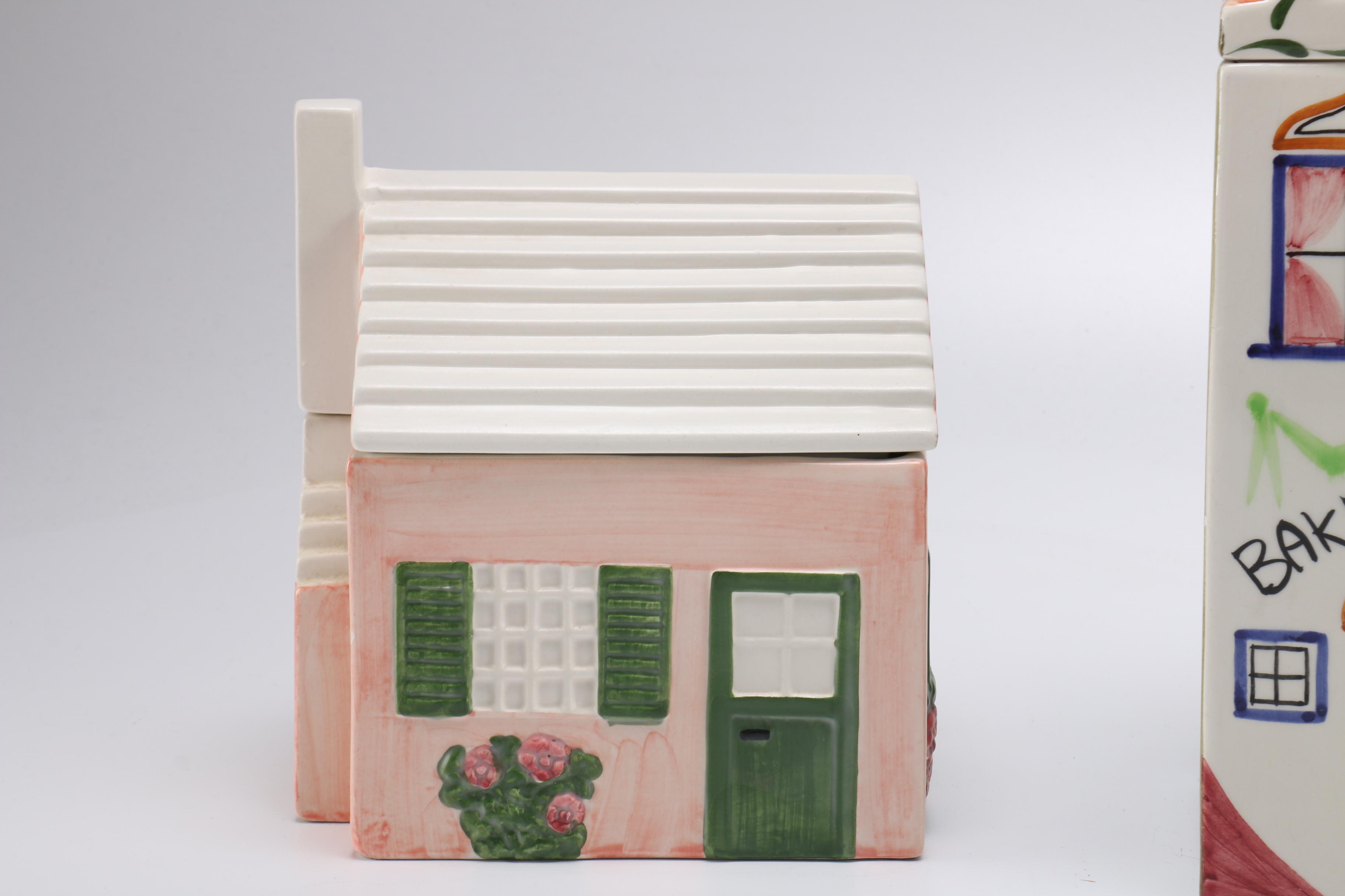 Collection of Ceramic House Themed Decor