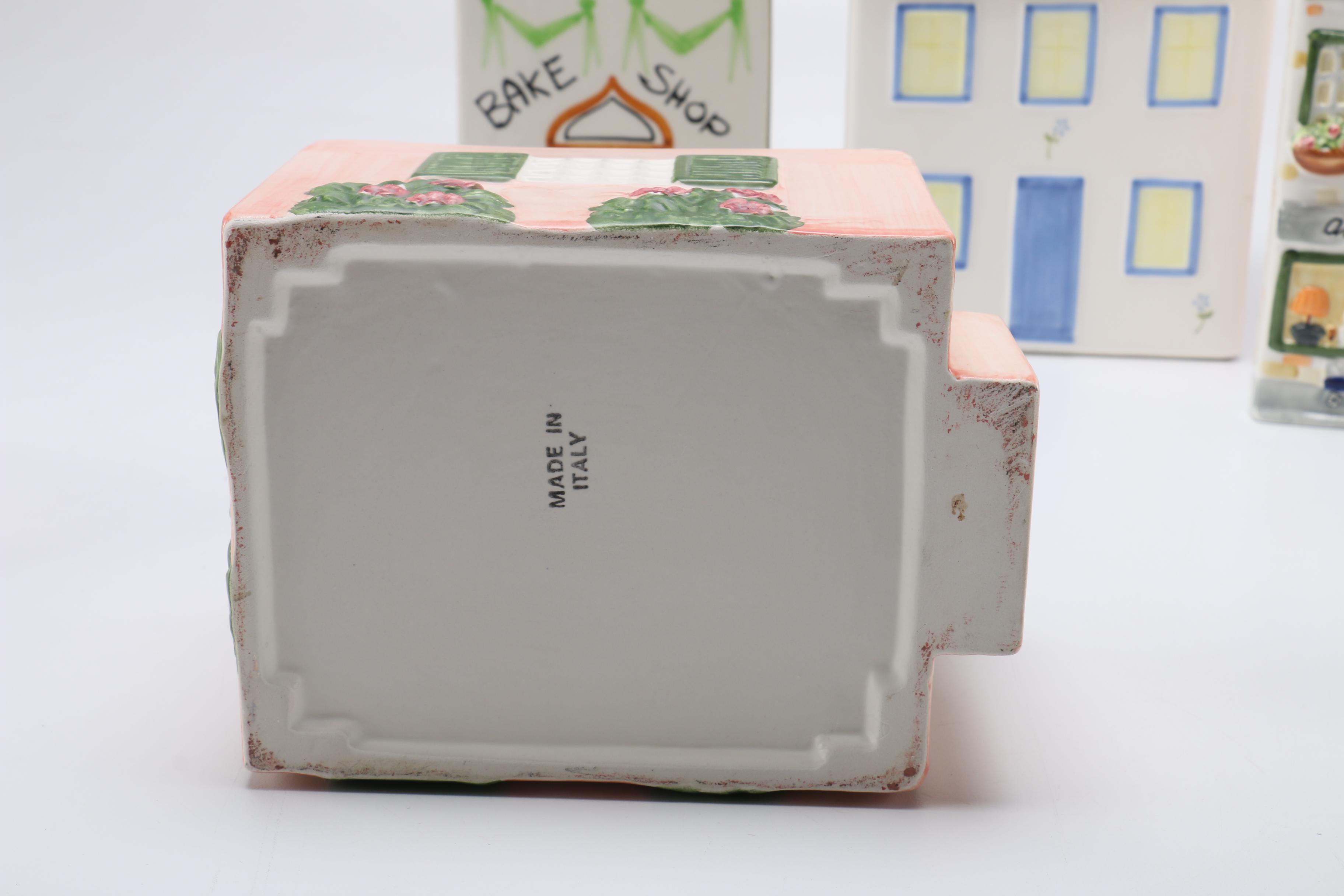 Collection of Ceramic House Themed Decor