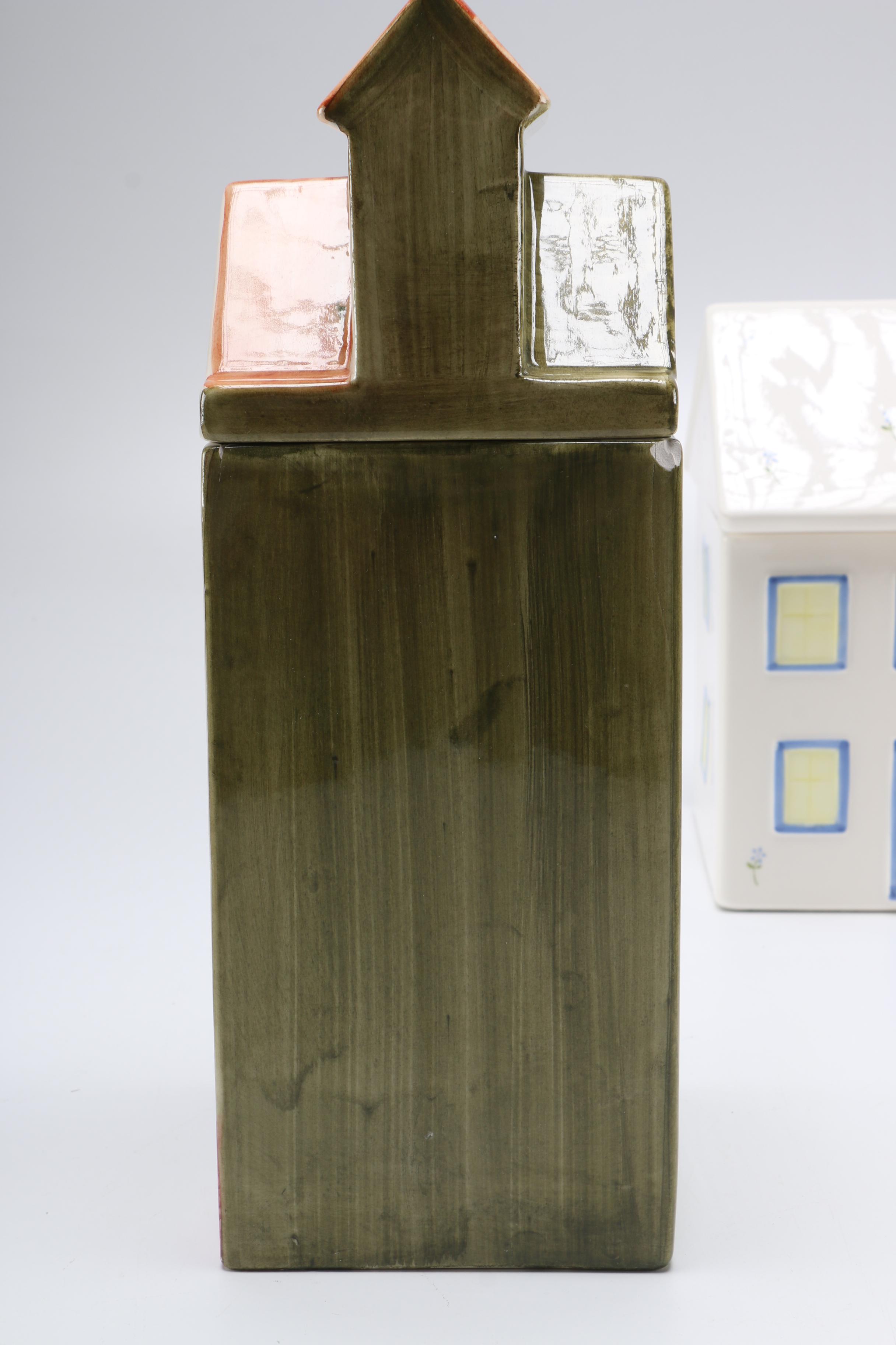 Collection of Ceramic House Themed Decor