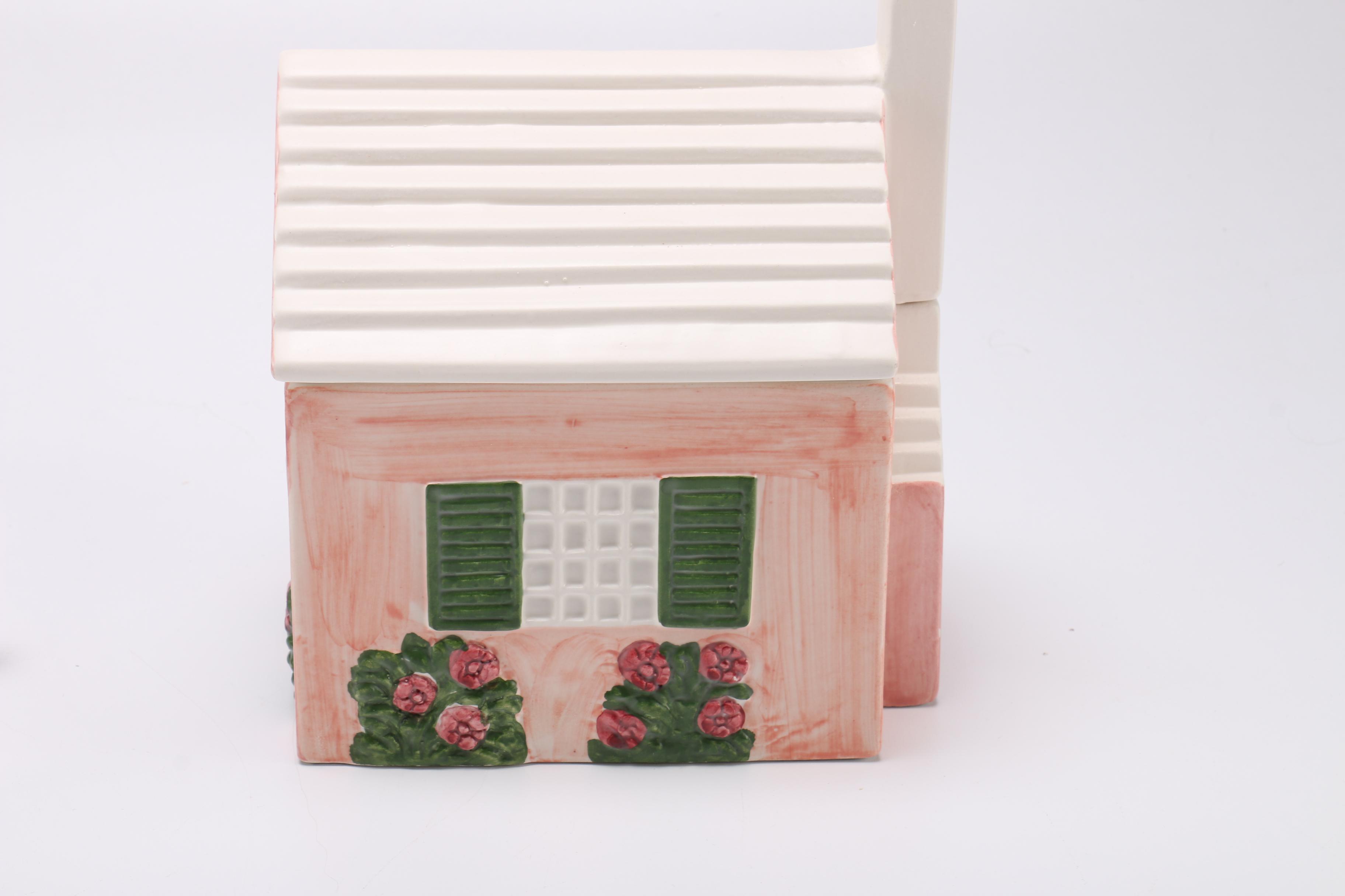 Collection of Ceramic House Themed Decor
