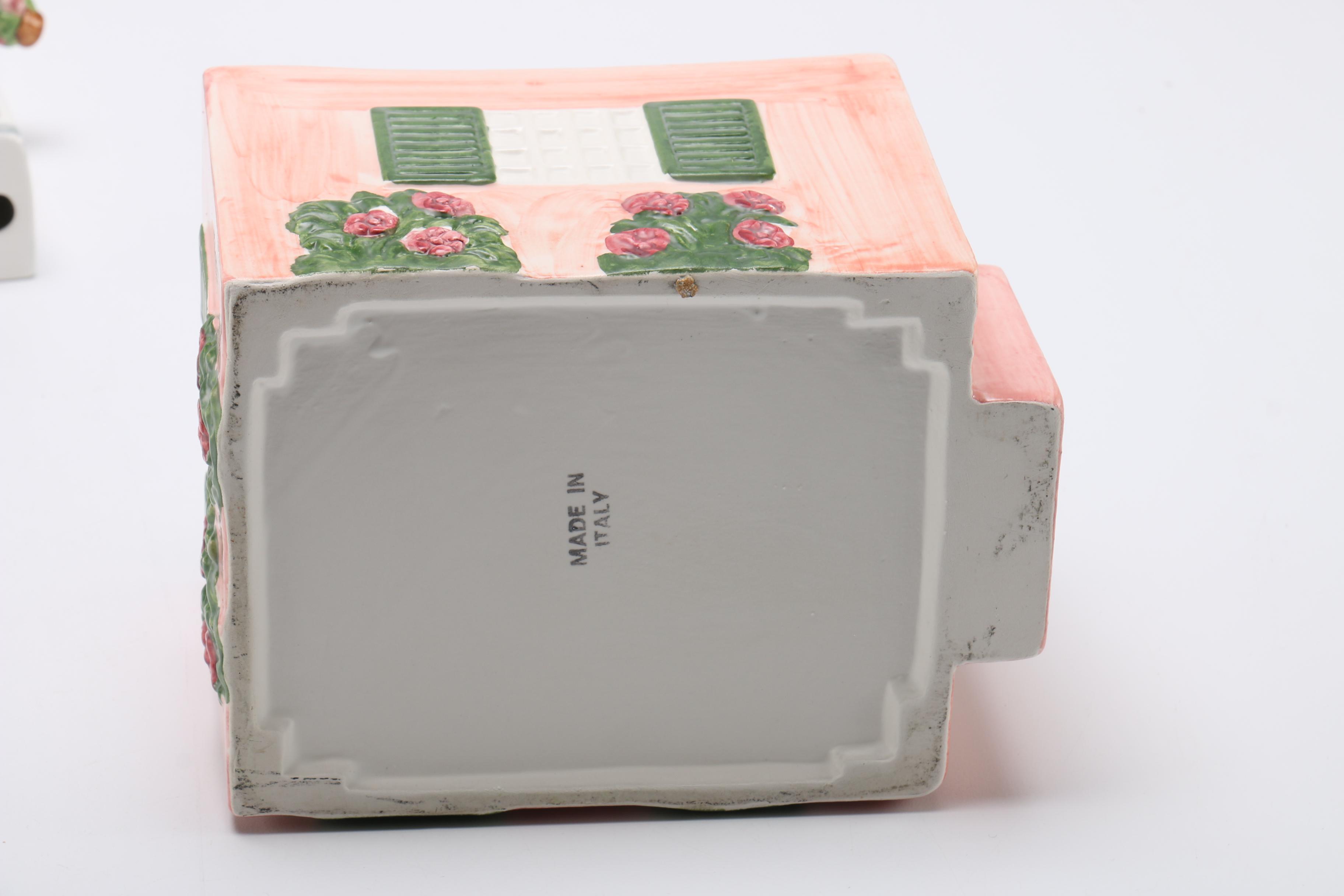 Collection of Ceramic House Themed Decor