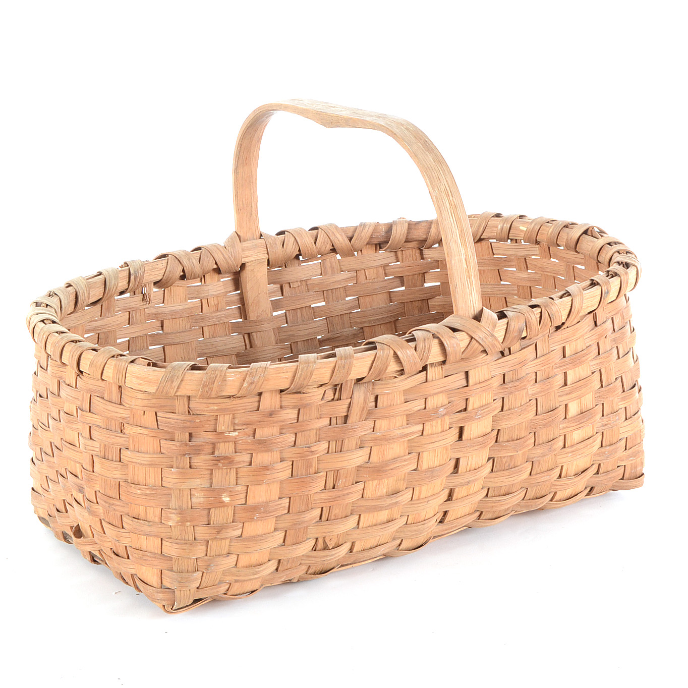 Vintage Splint Hickory Basket