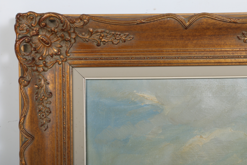 Hunting Party Themed Oil Painting on Canvas