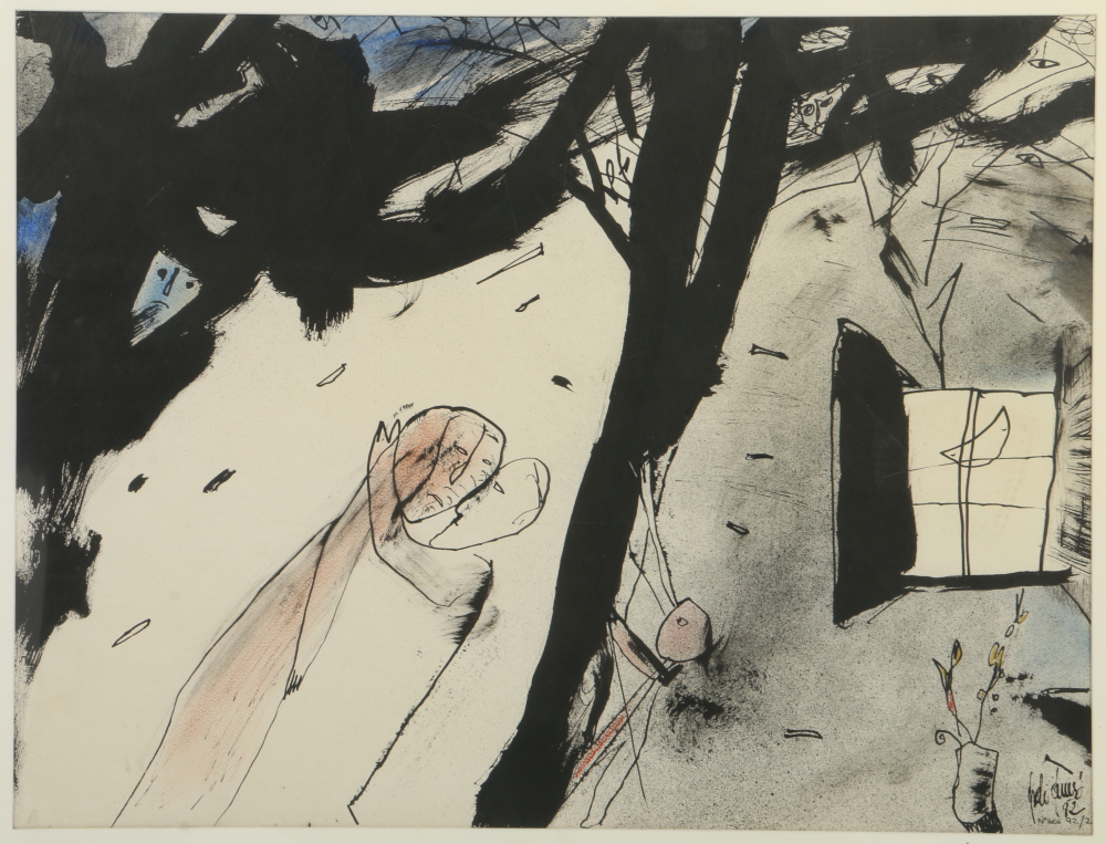 Jordi Samso Bastardas Mixed Media Painting