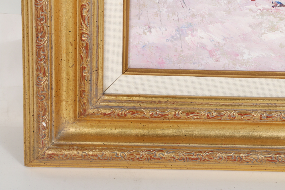 J. Miller Signed Oil on Canvas Beach Landscape