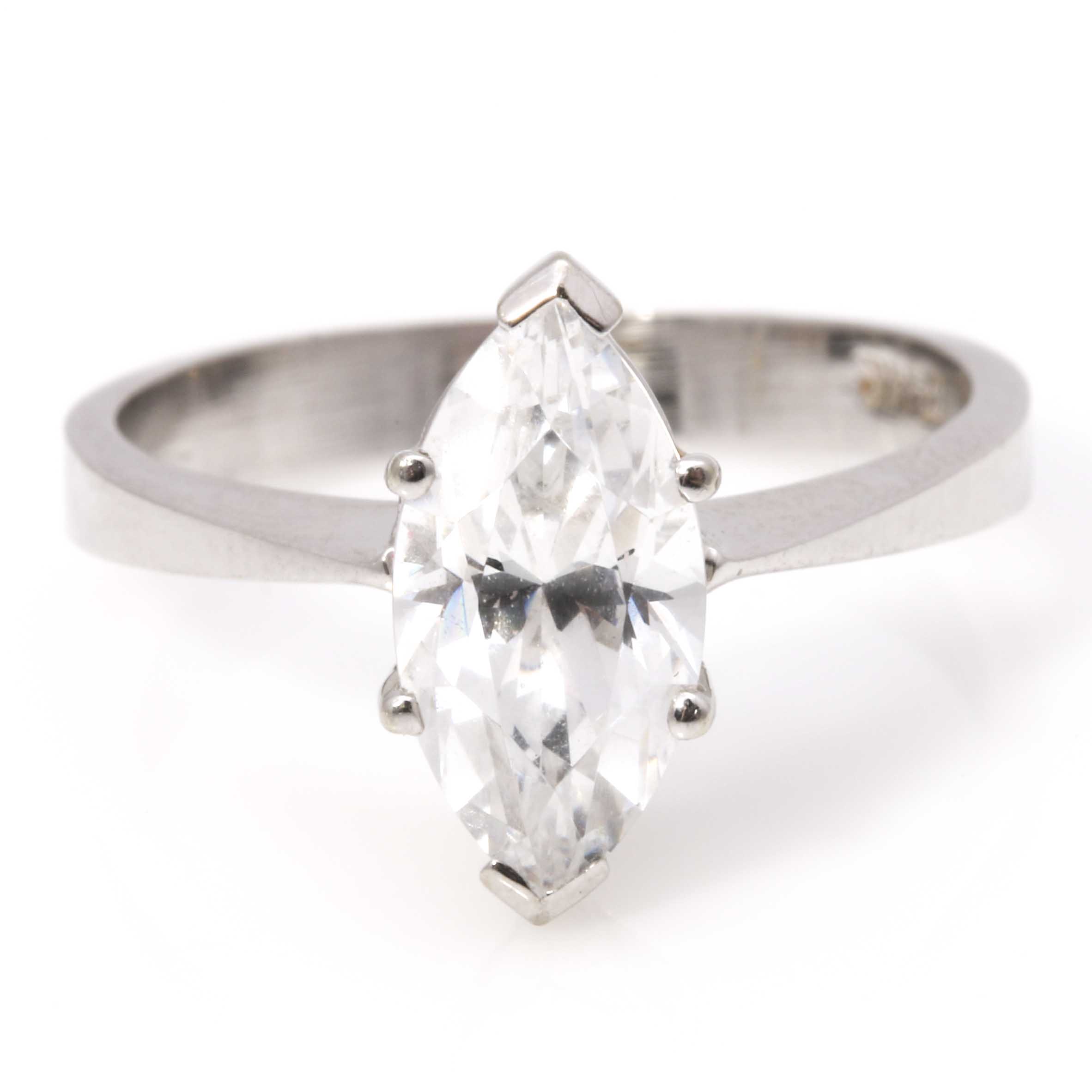 14K White Gold YAG Ring